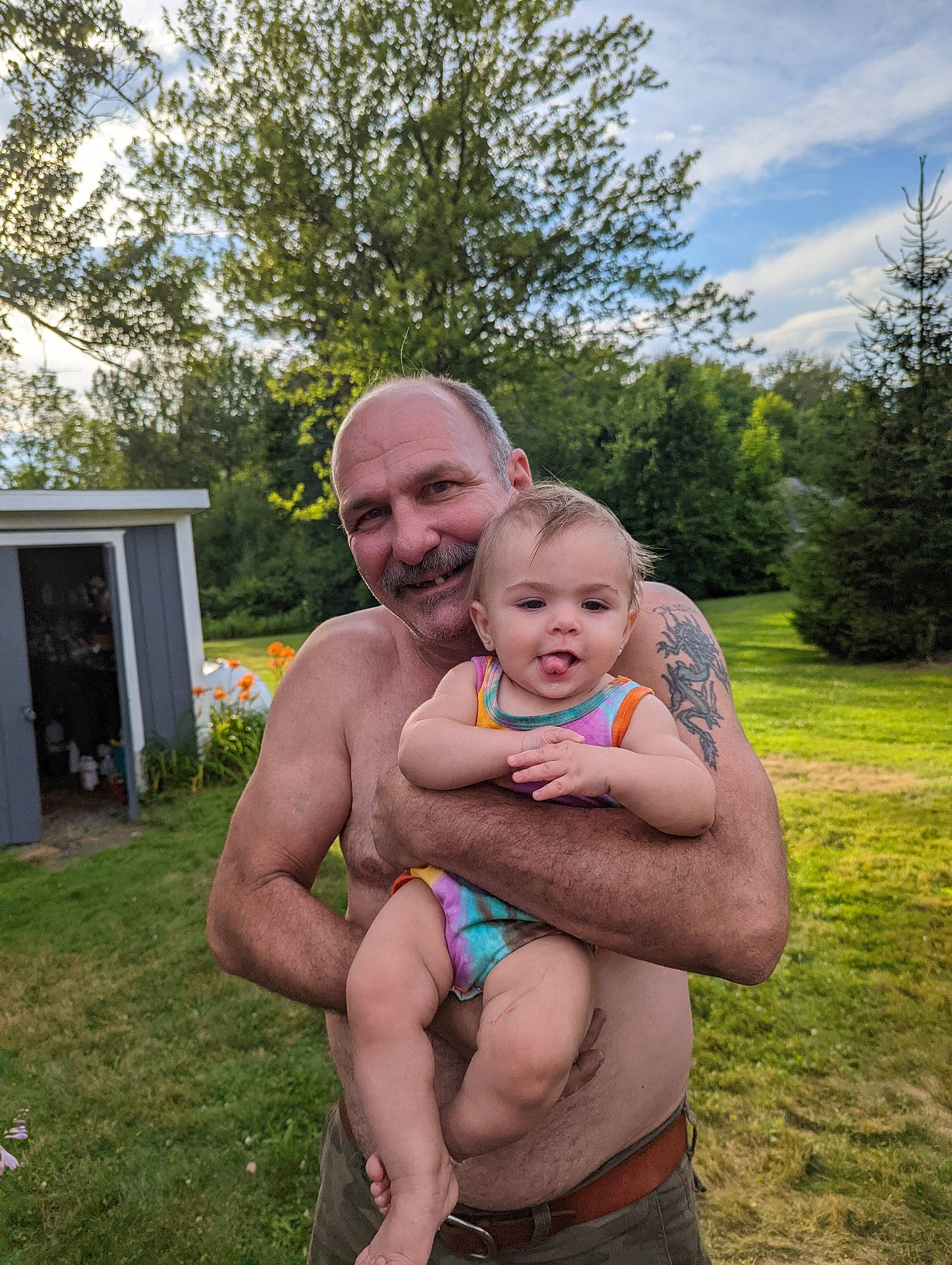 Charly joined the competition — help win amazing prizes! abdomen, baby, chest, cloud, door, event, fun, grass, happy, joy, leisure, muscle, navel, person, plant, recreation, shorts, sky, smile, toddler