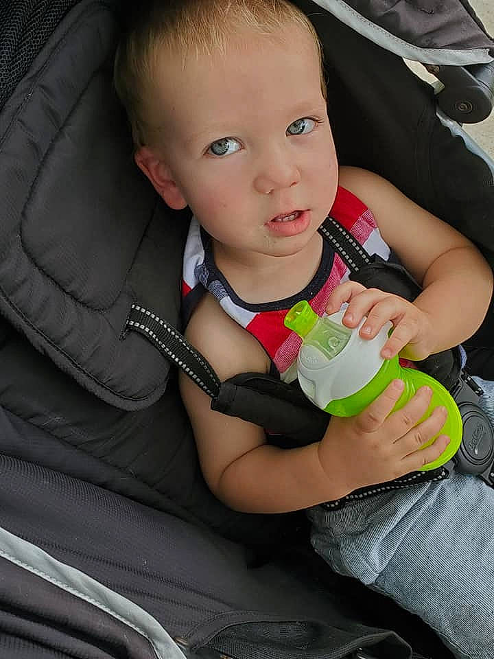 Alek joined the competition — help win amazing prizes! auto_part, baby, baby_carriage, baby_in_car_seat, baby_products, car_seat, cheek, child, finger, person, product, seat_belt, sitting, skin, toddler