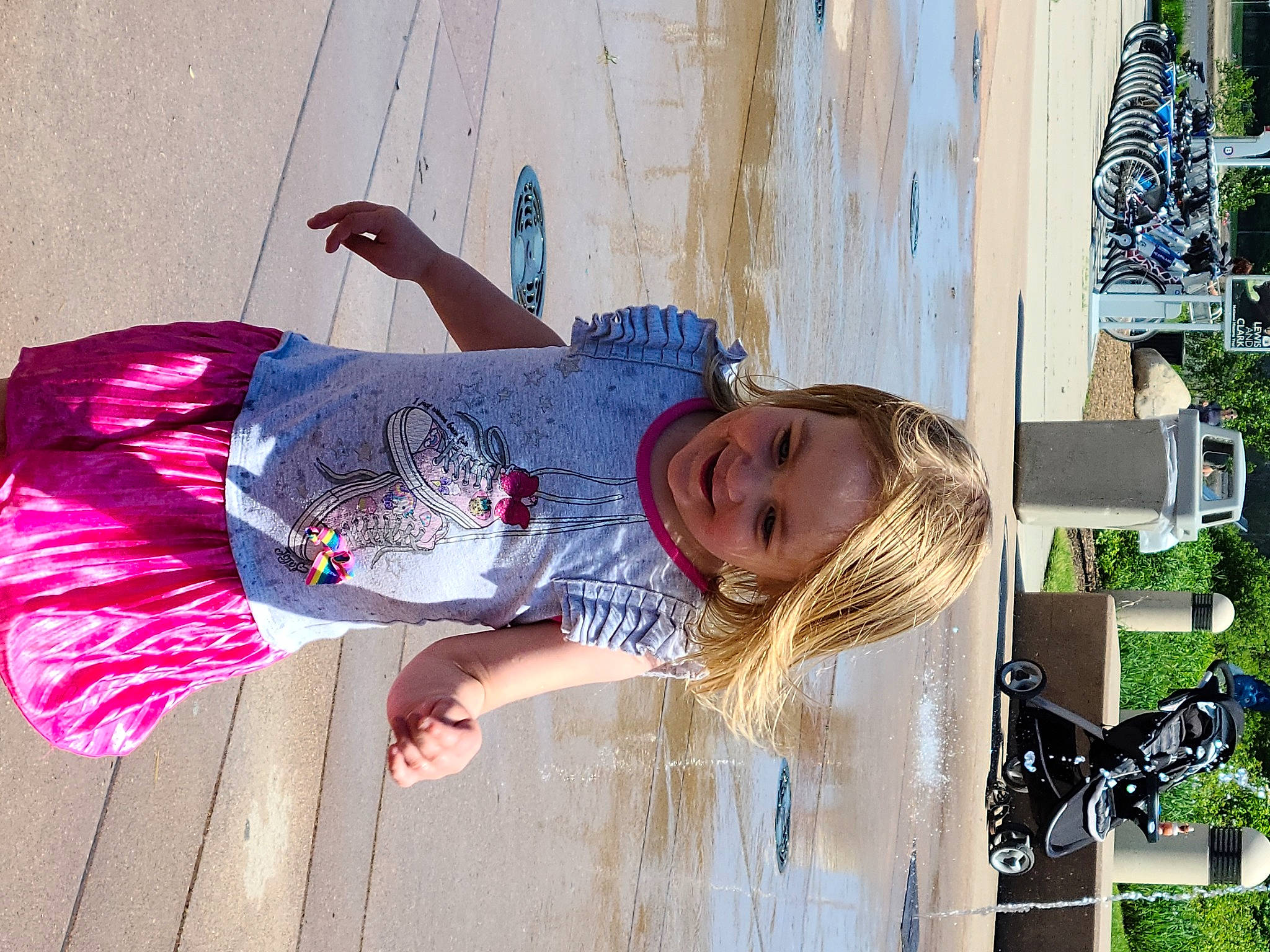 Hayley is registered to the contest to win money with this photo: beauty, cool, flower, happy, joy, person, photography, pink, plant, purple, textile, tree, vacation