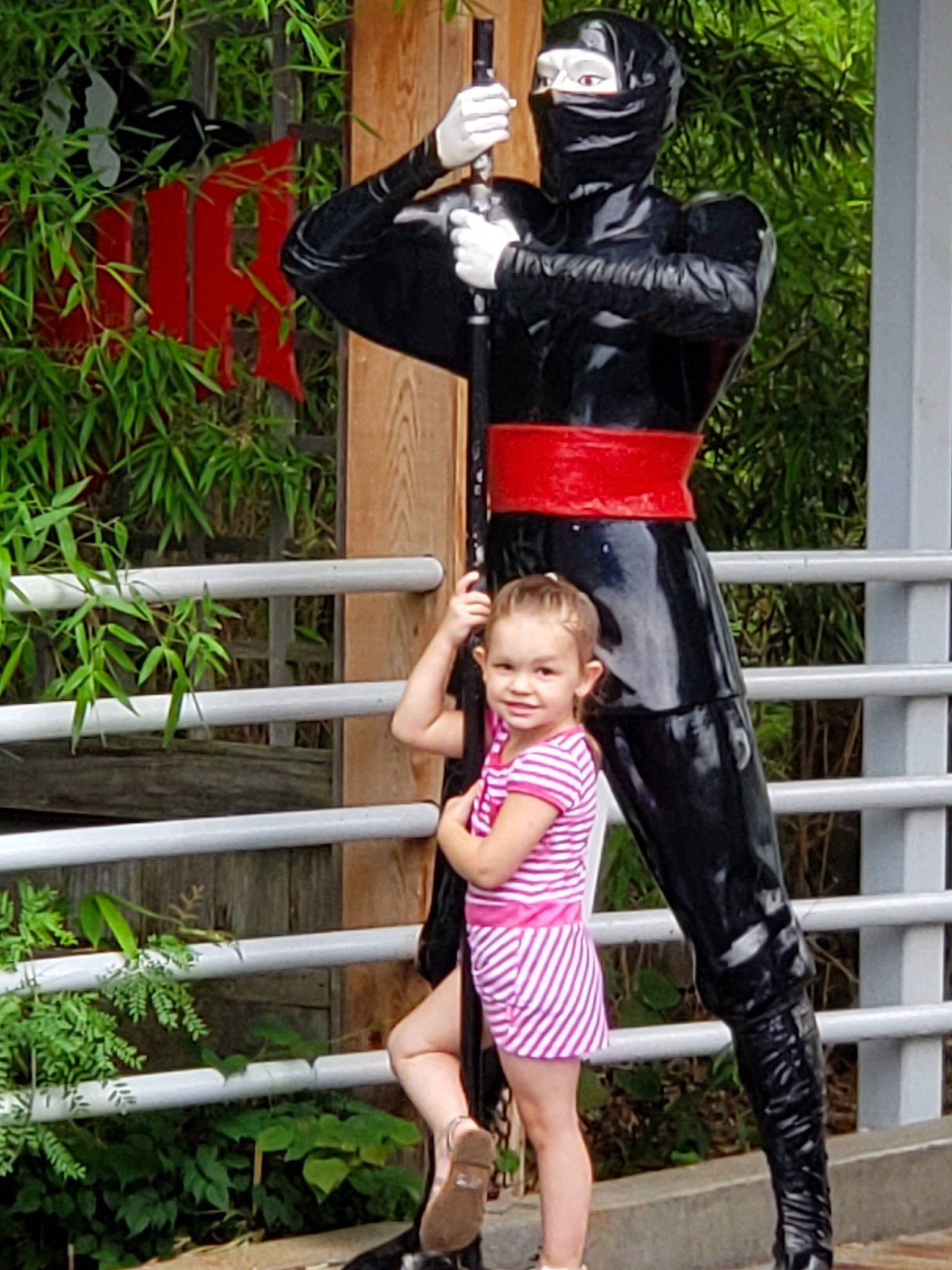 Coraline is registered to the contest to win money with this photo: costume, fictional_character, joy, latex, latex_clothing, person, spandex, statue