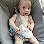 baby, child, infant, seat, harness, gray, cute, smile, skin, legs, arms, face, indoors, comfort, straps, sitting, looking, expression, soft, clothing