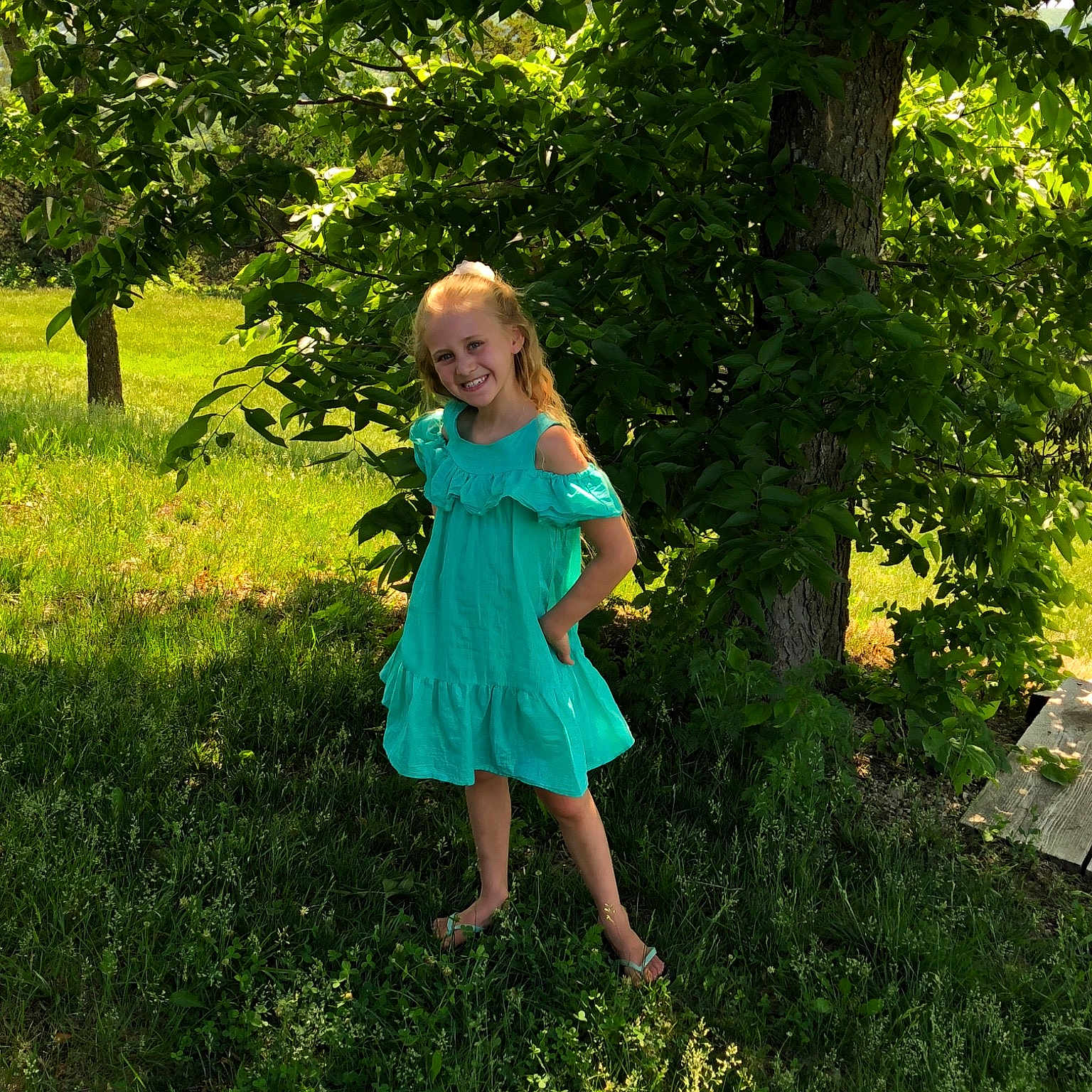 Remington is registered to the contest to win money with this photo: blond, botany, dress, fun, garden, grass, grass_family, green, joy, leaf, meadow, nature, people_in_nature, person, photography, plant, shrub, spring, standing, summer