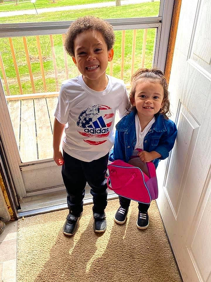 Chance joined the competition — help win amazing prizes! child, family, footwear, happy, house, joint, joy, leg, outerwear, people, person, play, recreation, shoe, sibling, smile, standing, t_shirt, toddler, vacation