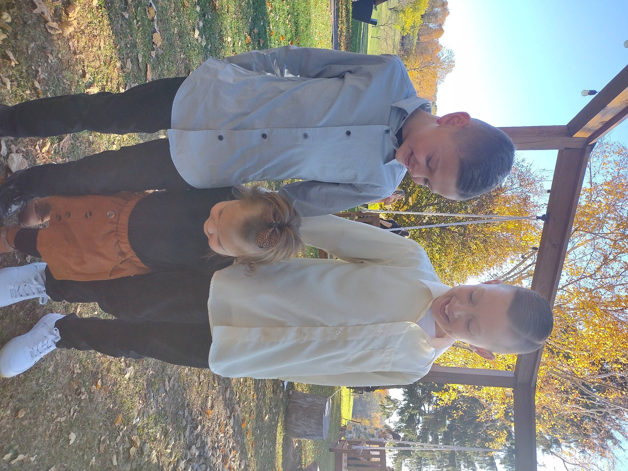 Gunner is registered to the contest to win money with this photo: child, city, fun, gesture, happy, joy, leisure, outdoor_play_equipment, people_in_nature, person, plant, sky, smile, toddler, travel, tree, walking_shoe, woody_plant, yellow