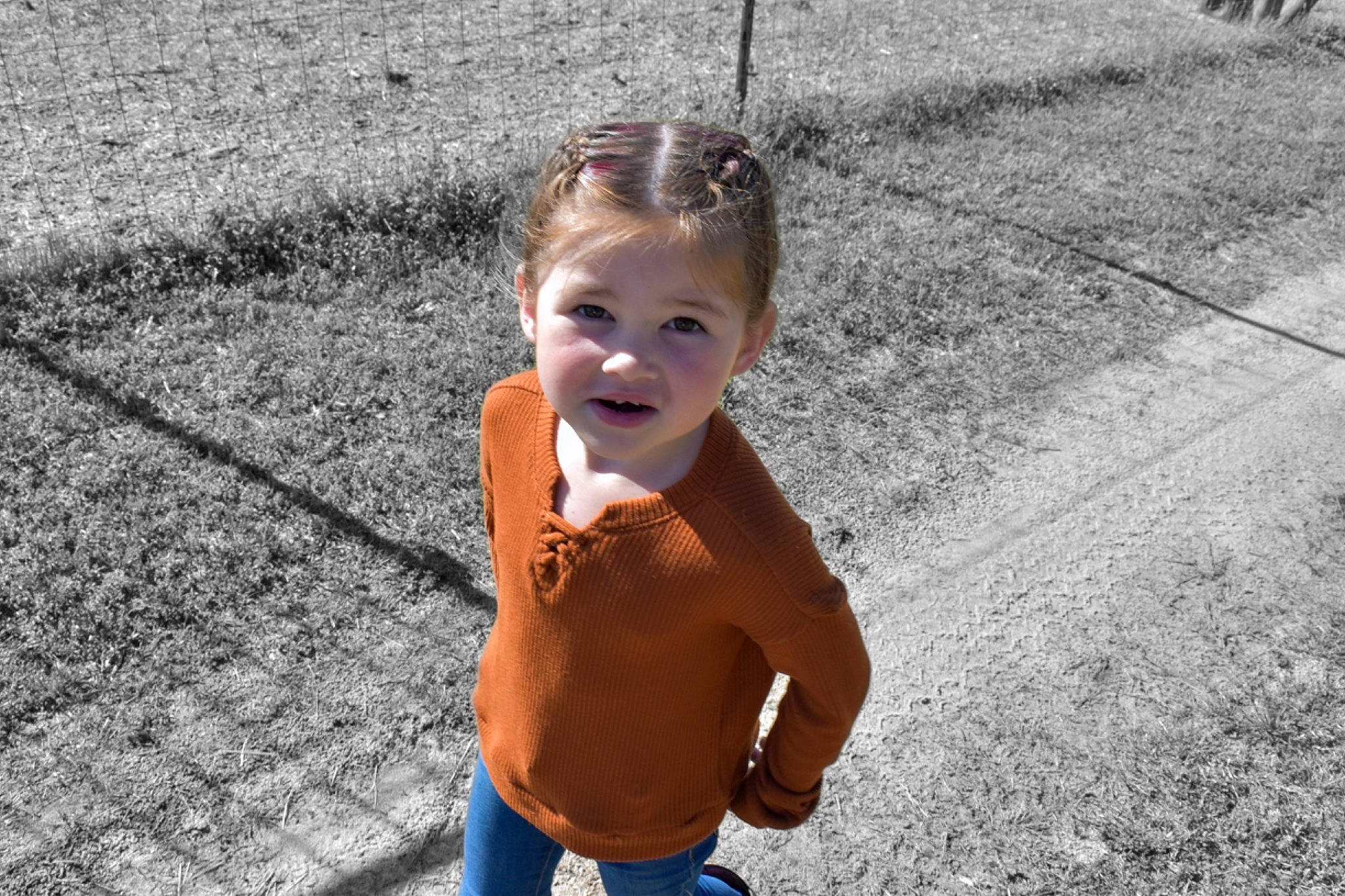 Mallory joined the competition — help win amazing prizes! asphalt, baby, child, city, face, flooring, fun, gesture, grass, happy, leisure, people_in_nature, person, play, recreation, road, road_surface, shadow, sidewalk, toddler