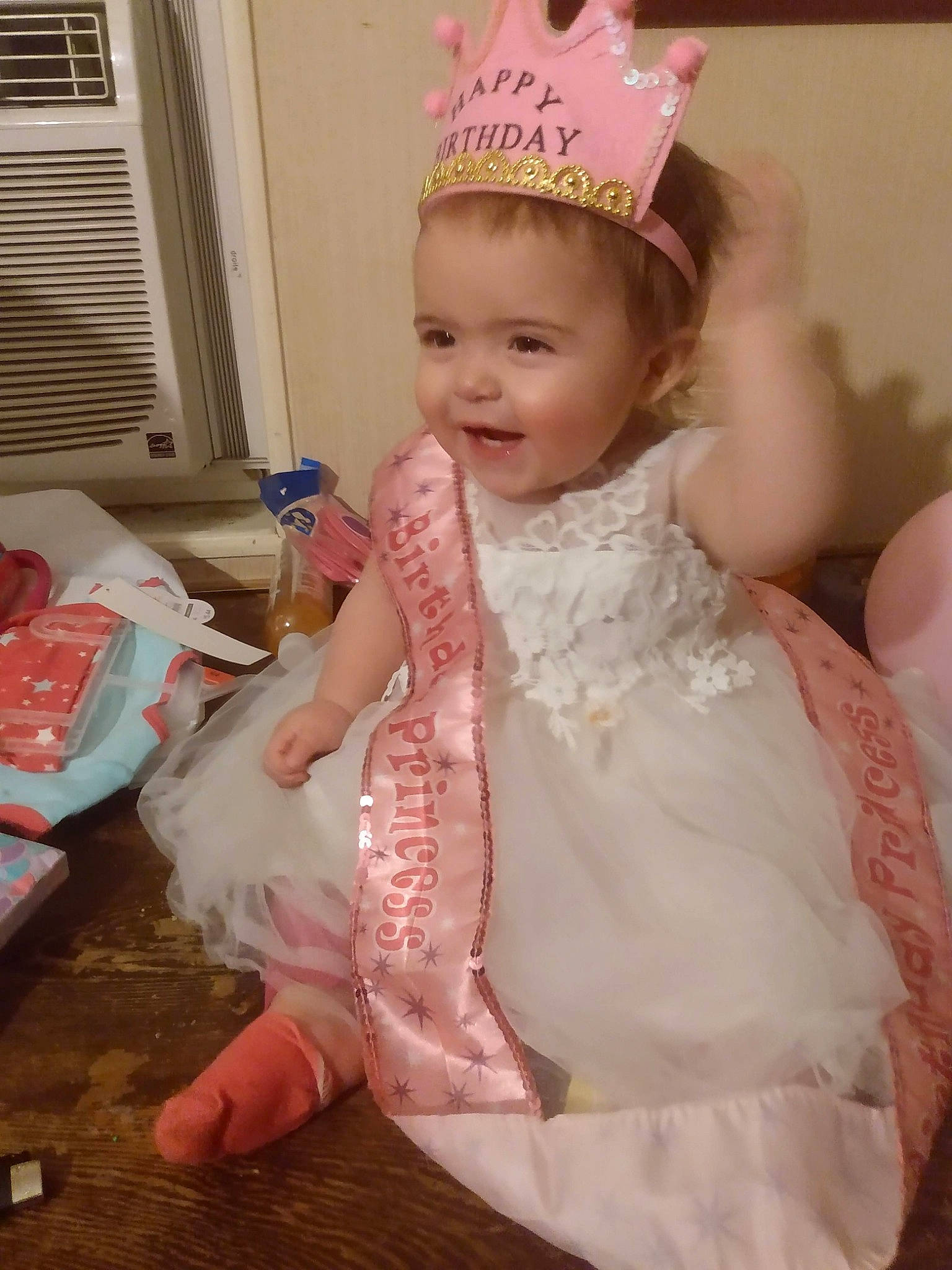 Amaya joined the competition — help win amazing prizes! baby, baby_toddler_clothing, cap, child, costume_hat, dress, event, fun, happy, hat, headband, headgear, headpiece, jewellery, joy, person, pink, skin, sleeve, smile
