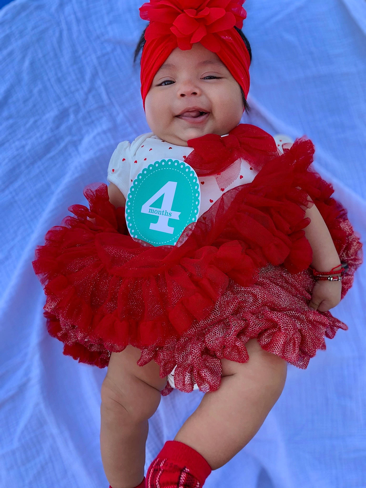Daleyza joined the competition — help win amazing prizes! baby, baby_products, baby_toddler_clothing, child, clothing, costume, costume_accessory, hair_accessory, person, pink, product, red, smile, toddler, wig
