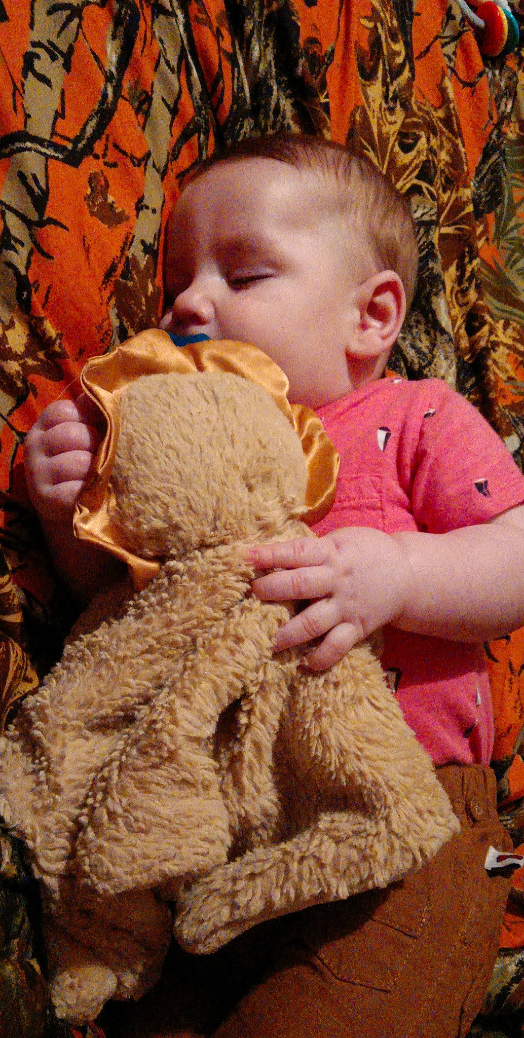 Kacesyn is registered to the contest to win money with this photo: baby, baby_toddler_clothing, cheek, child, comfort, ear, eye, fur, happy, hat, head, mammal, nose, people_in_nature, person, skin, sleeve, terrestrial_animal, toddler, wood