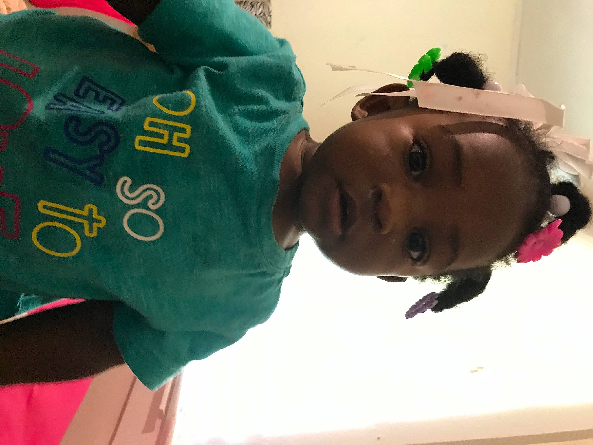 Desiree is registered to the contest to win money with this photo: child, ear, person