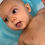 baby, bath, bathroom, bubbles, child, cute, ear, expression, eyes, face, hand, head, hygiene, infant, mouth, playful, skin, tub, water, wet