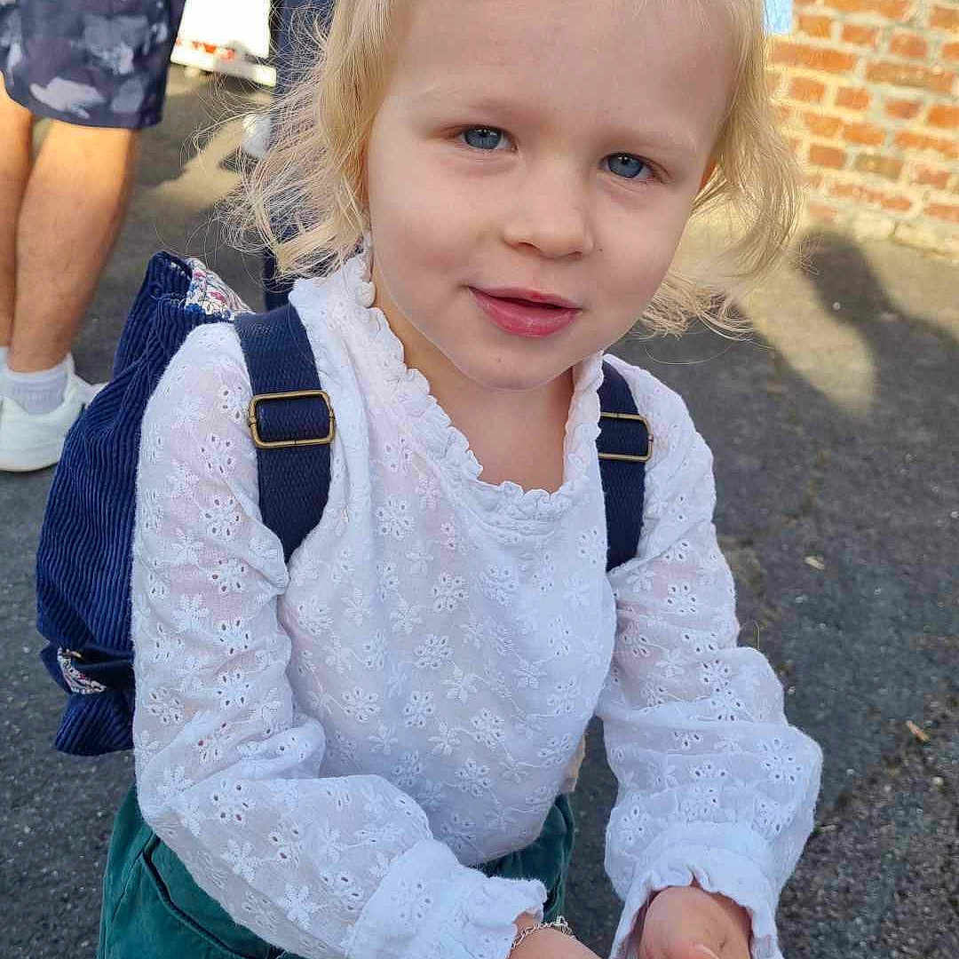 Romy a rejoint le concours — aidez-le/la à gagner de superbes lots ! blonde, bodypart, child, city, clothing, coat, face, female, finger, girl, hair, hand, head, jacket, jeans, pants, person, photography, portrait, road