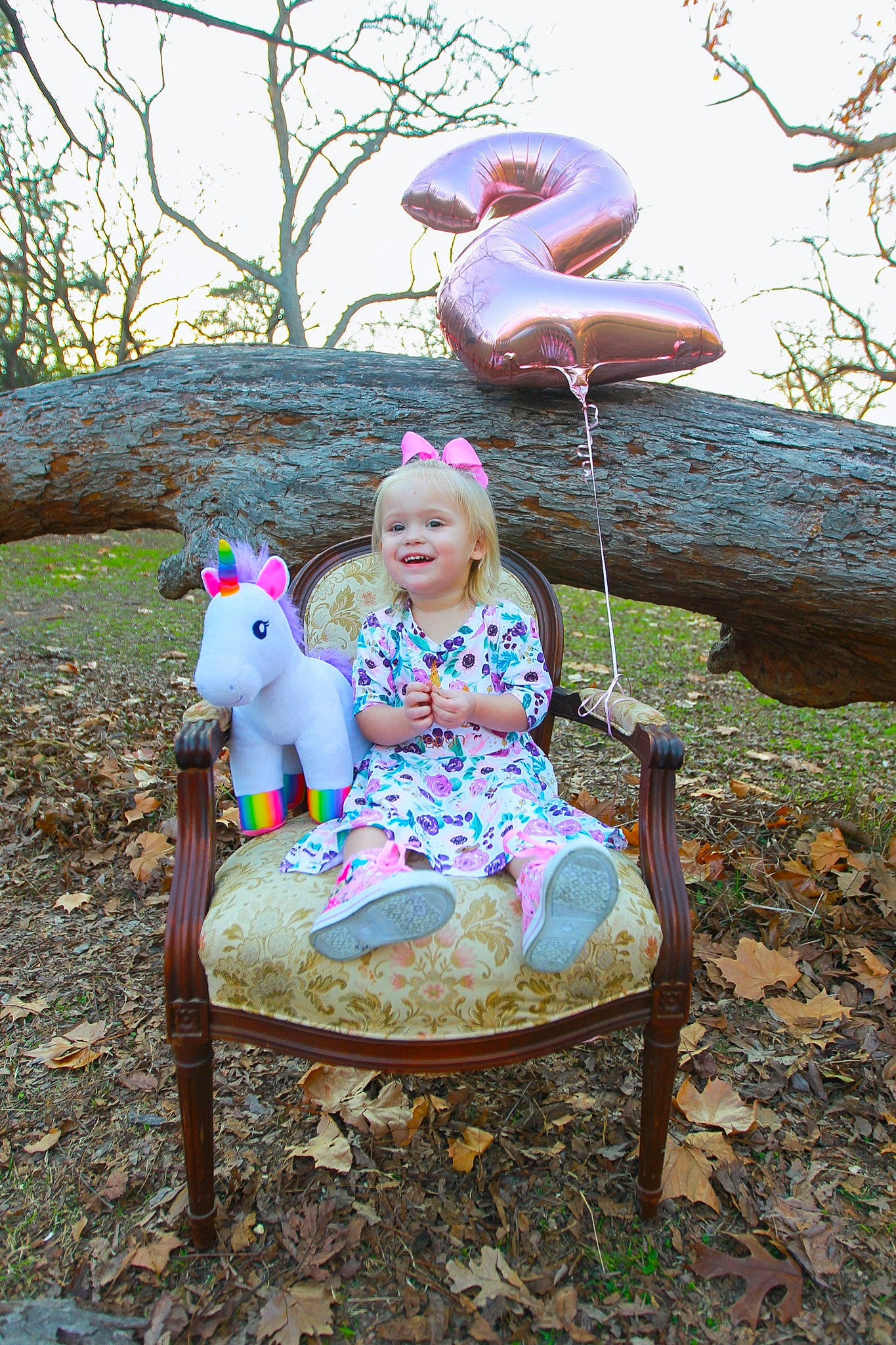 Taryn joined the competition — help win amazing prizes! botany, chair, dress, fawn, flower, furniture, headgear, joy, person, pink, plant, sitting, spring, toddler, vacation