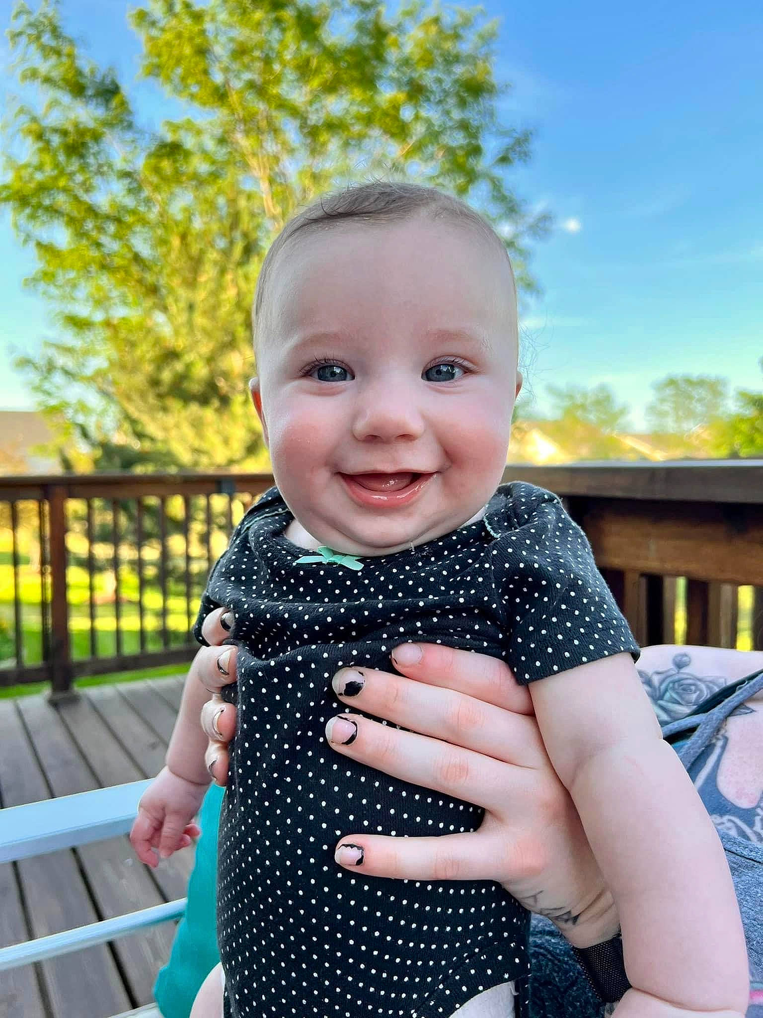 Heidi joined the competition — help win amazing prizes! arm, azure, baby_toddler_clothing, cool, facial_expression, finger, flash_photography, gesture, grass, happy, joy, leaf, leisure, person, plant, skin, sky, sleeve, smile, standing