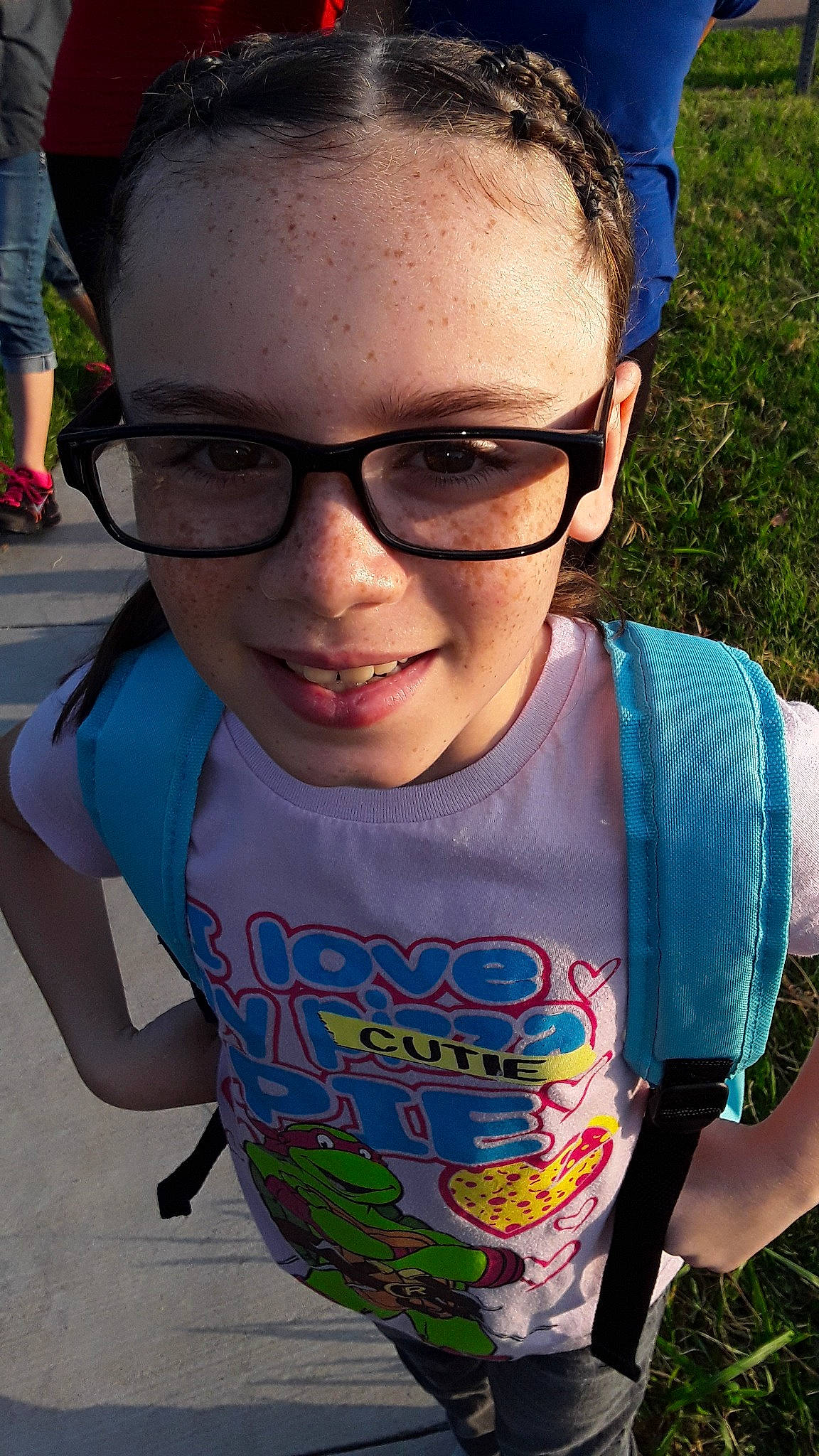 Isabella is registered to the contest to win money with this photo: child, cool, eyewear, glasses, joy, person, personal_protective_equipment, smile, sunglasses, toddler