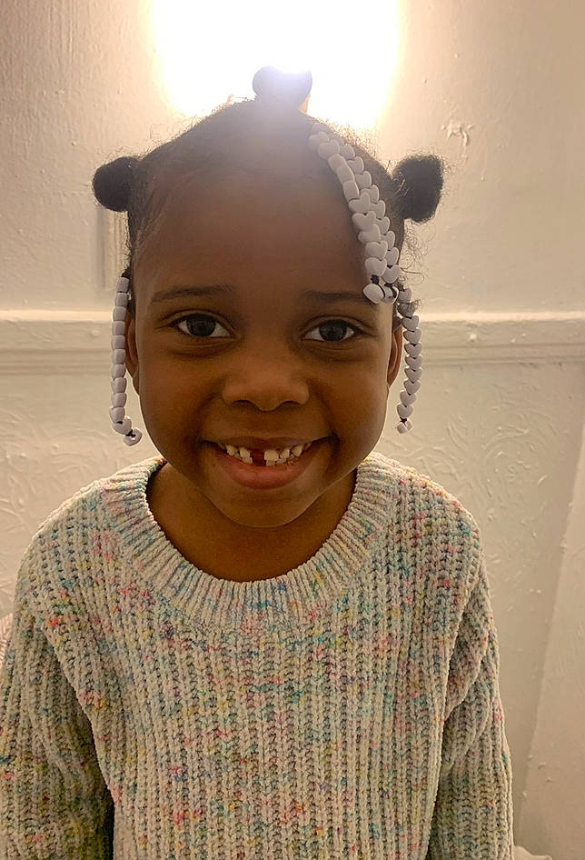 Morgan joined the competition — help win amazing prizes! black_hair, cheek, child, ear, eye, eyebrow, face, flash_photography, forehead, fun, happy, headpiece, human_body, iris, joy, lip, neck, organ, person, skin