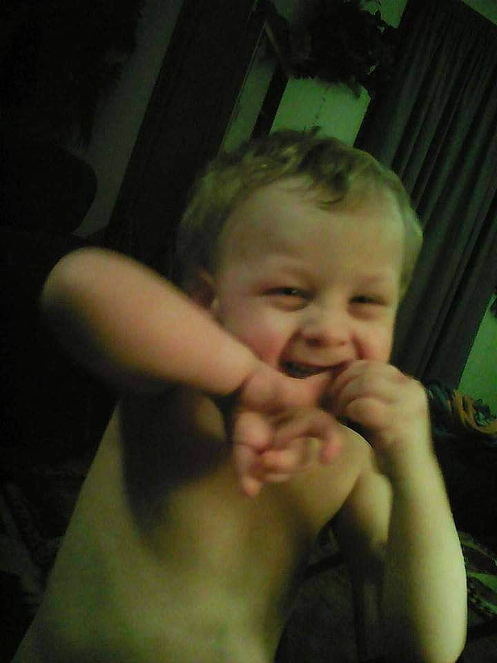 Brayden joined the competition — help win amazing prizes! baby, cheek, chest, curtain, ear, elbow, eyebrow, eyelash, flash_photography, gesture, happy, iris, jaw, lip, mouth, nose, person, smile, thumb, toddler