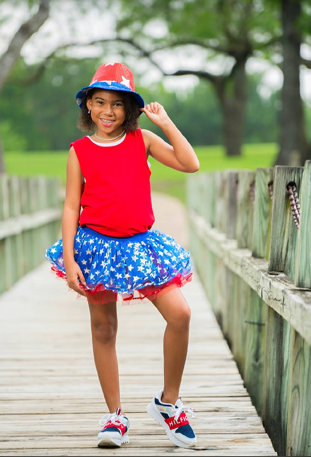 Zaliyah joined the competition — help win amazing prizes! child, cool, electric_blue, fence, fun, happy, headwear, human_leg, joy, leisure, magenta, person, pink, public_space, recreation, shoulder, sleeve, smile, t_shirt, thigh