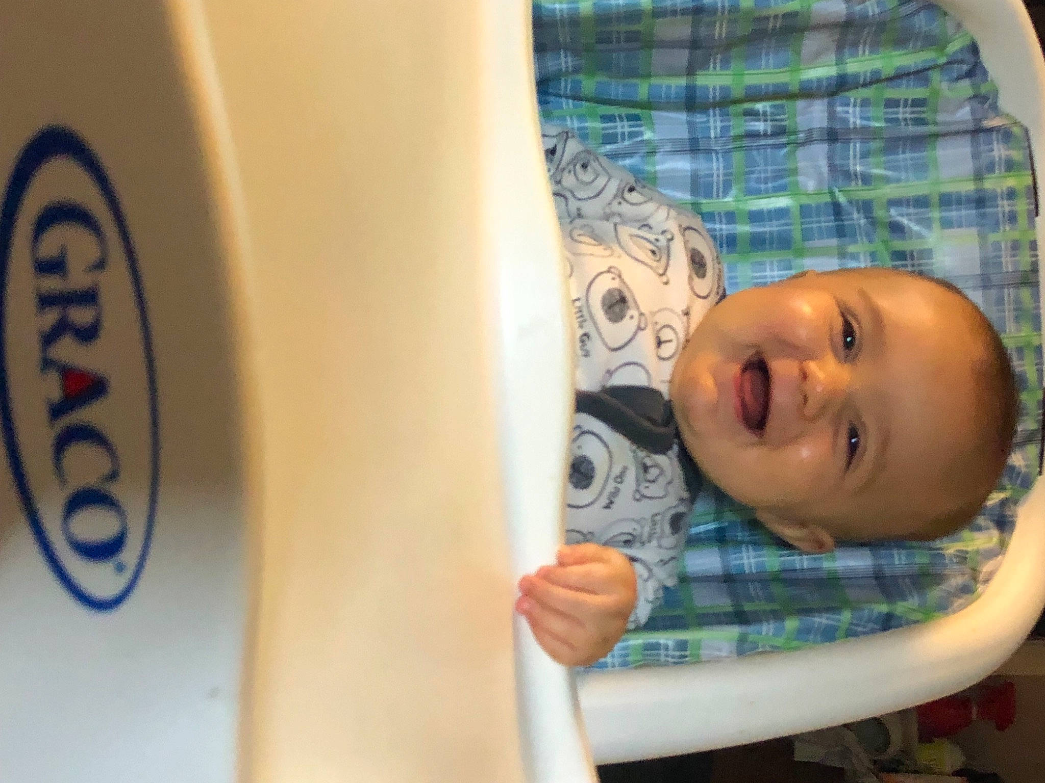 Augustus joined the competition — help win amazing prizes! baby, baby_laughing, baby_safety, baby_toddler_clothing, child, cup, drinkware, facial_expression, finger, fun, happy, infant_bed, joy, person, serveware, skin, smile, t_shirt, tableware, textile