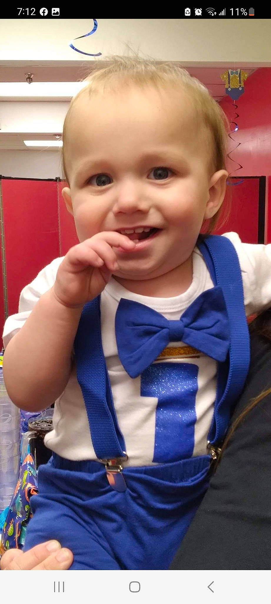 Aiden joined the competition — help win amazing prizes! baby, baby_toddler_clothing, blue, cheek, child, collar, cool, electric_blue, finger, formal_wear, fun, happy, iris, joy, mouth, nose, person, skin, sleeve, smile