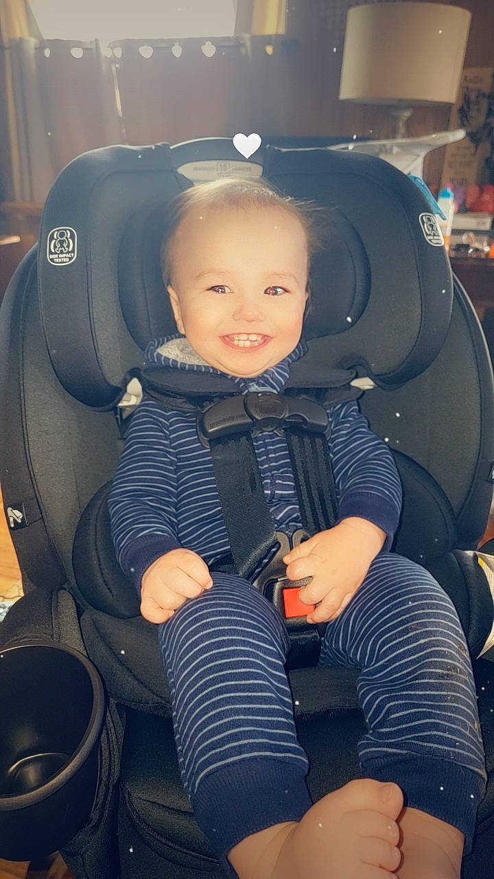Aiden joined the competition — help win amazing prizes! auto_part, automotive_design, baby, baby_in_car_seat, car_seat, car_seat_cover, child, comfort, electric_blue, family_car, flash_photography, fun, head_restraint, joy, luxury_vehicle, motor_vehicle, person, personal_protective_equipment, sitting, smile