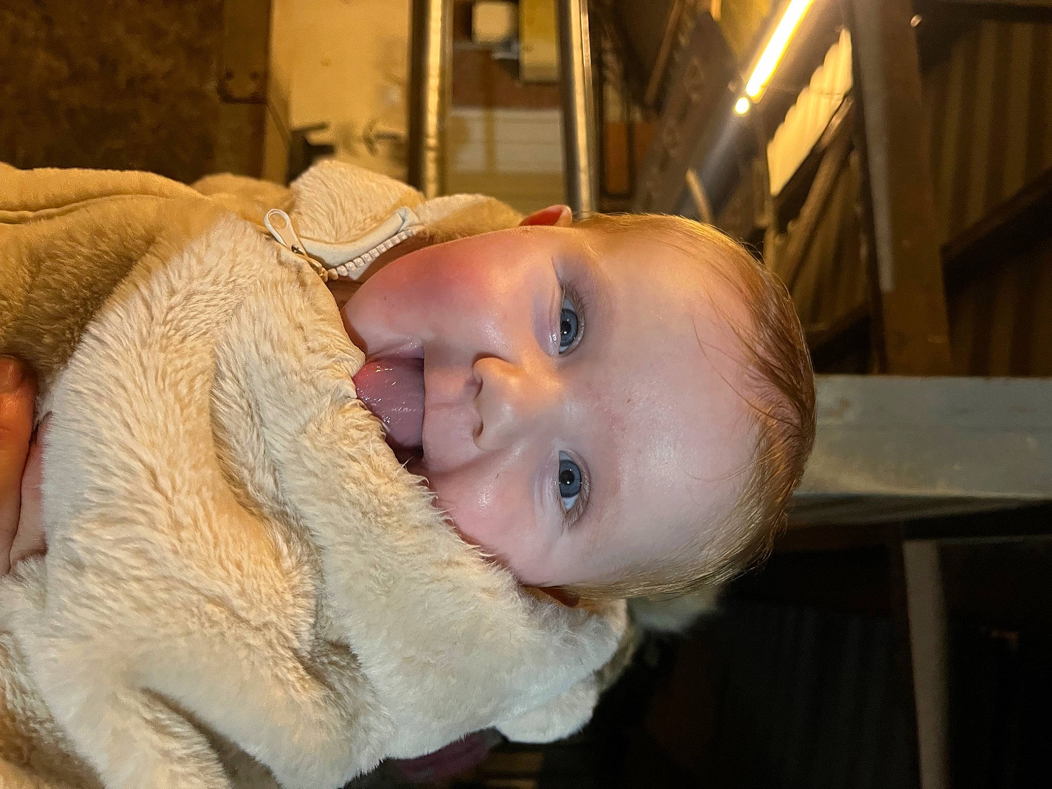 Sophie joined the competition — help win amazing prizes! baby, cheek, child, ear, eye, eyelash, fawn, fun, fur, happy, hat, iris, jaw, laugh, lip, nose, person, sitting, smile, toddler