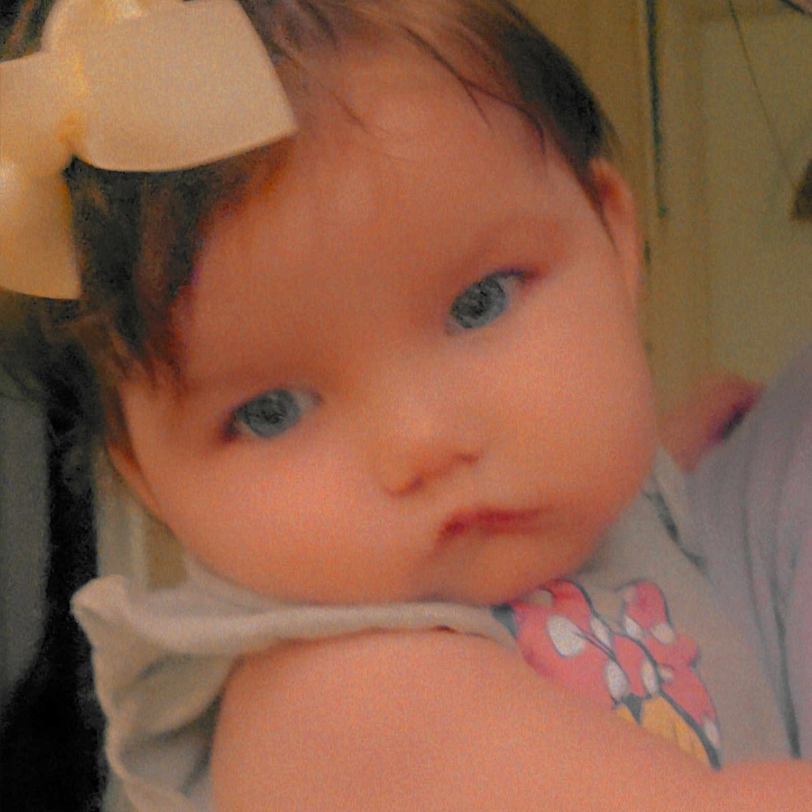 Kassidy is registered to the contest to win money with this photo: accessories, baby, bonnet, clothing, costume, doll, dress, earring, face, glasses, hat, head, headband, jewelry, newborn, person, photography, portrait, selfie, toy