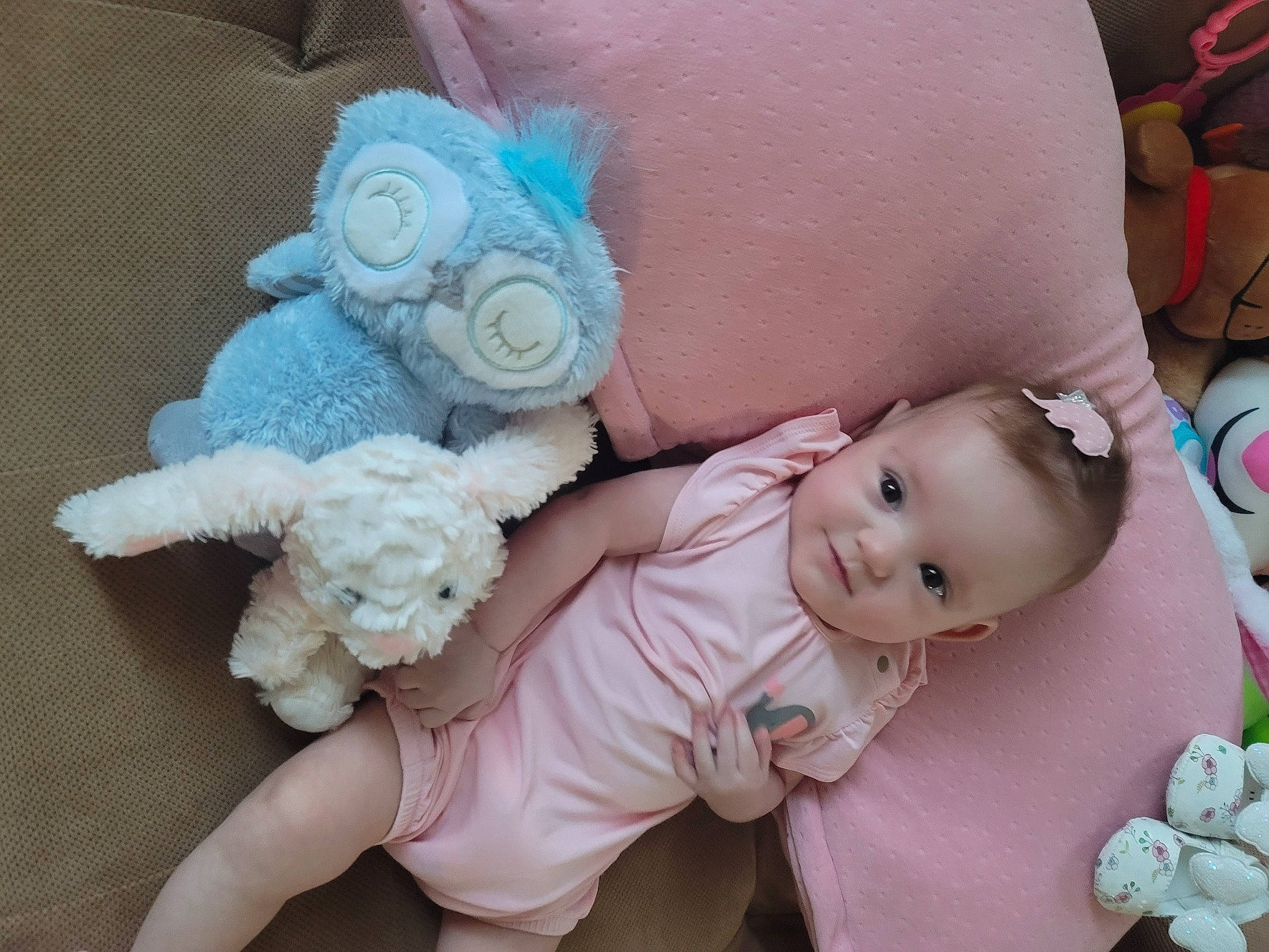Asteria joined the competition — help win amazing prizes! arm, baby, baby_products, baby_sleeping, baby_toddler_clothing, cheek, child, comfort, eye, eyelash, hair_accessory, happy, headgear, headpiece, iris, jewellery, person, pink, skin, textile