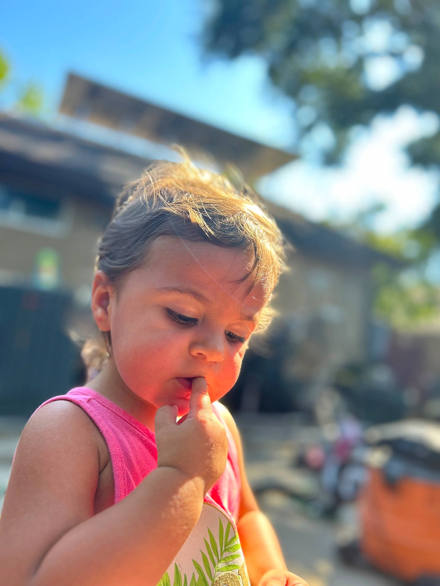 Giavana joined the competition — help win amazing prizes! blond, child, eating, event, face, fruit, fun, grass, happy, leisure, lip, liquid_bubble, people_in_nature, person, play, recreation, sky, toddler, travel, tree