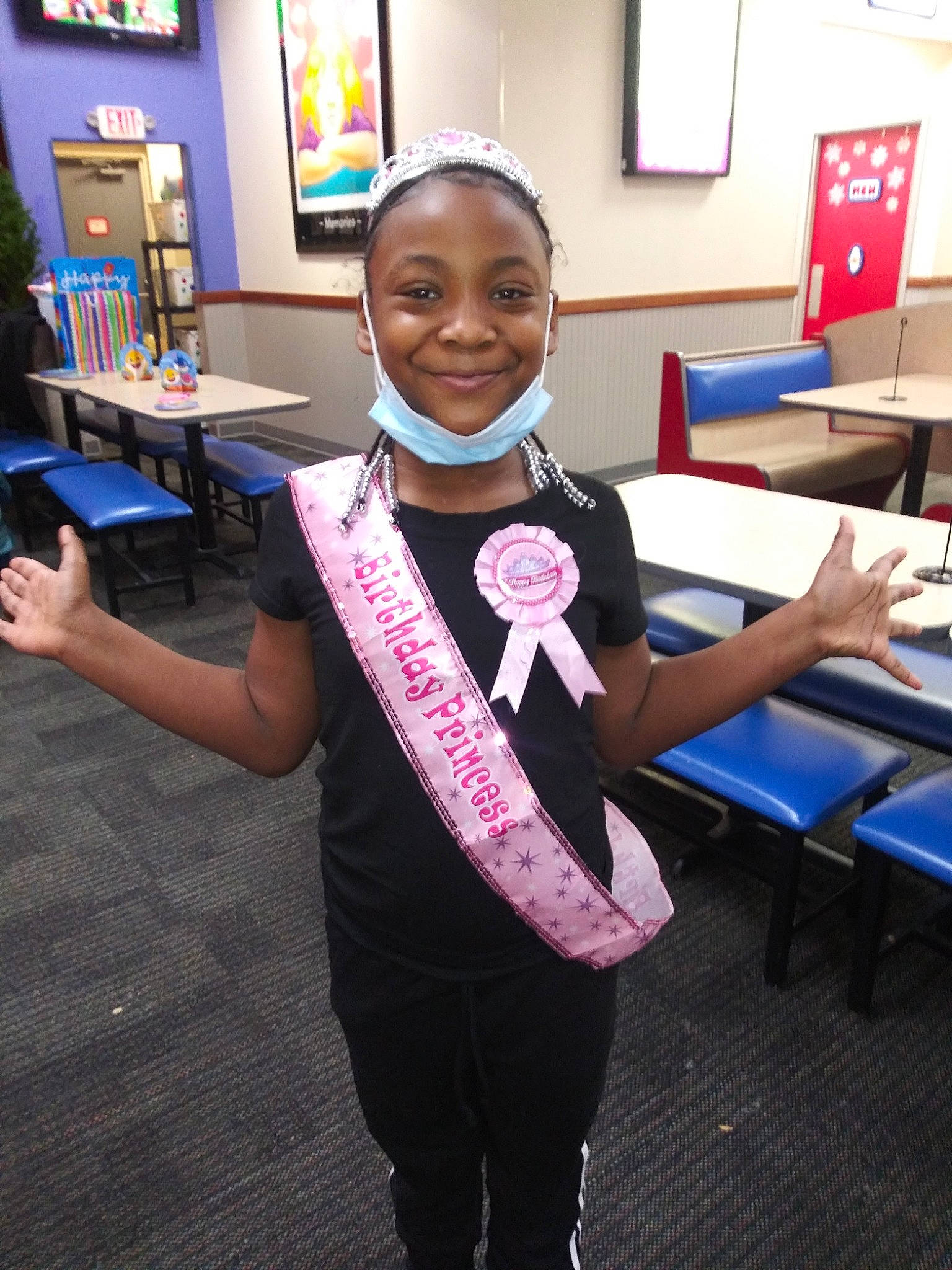 Jo' Lycia joined the competition — help win amazing prizes! academic_institution, chair, child, electric_blue, employment, event, eyewear, fashion_accessory, fashion_design, fun, happy, jewellery, job, joy, leisure, person, room, smile, t_shirt, table