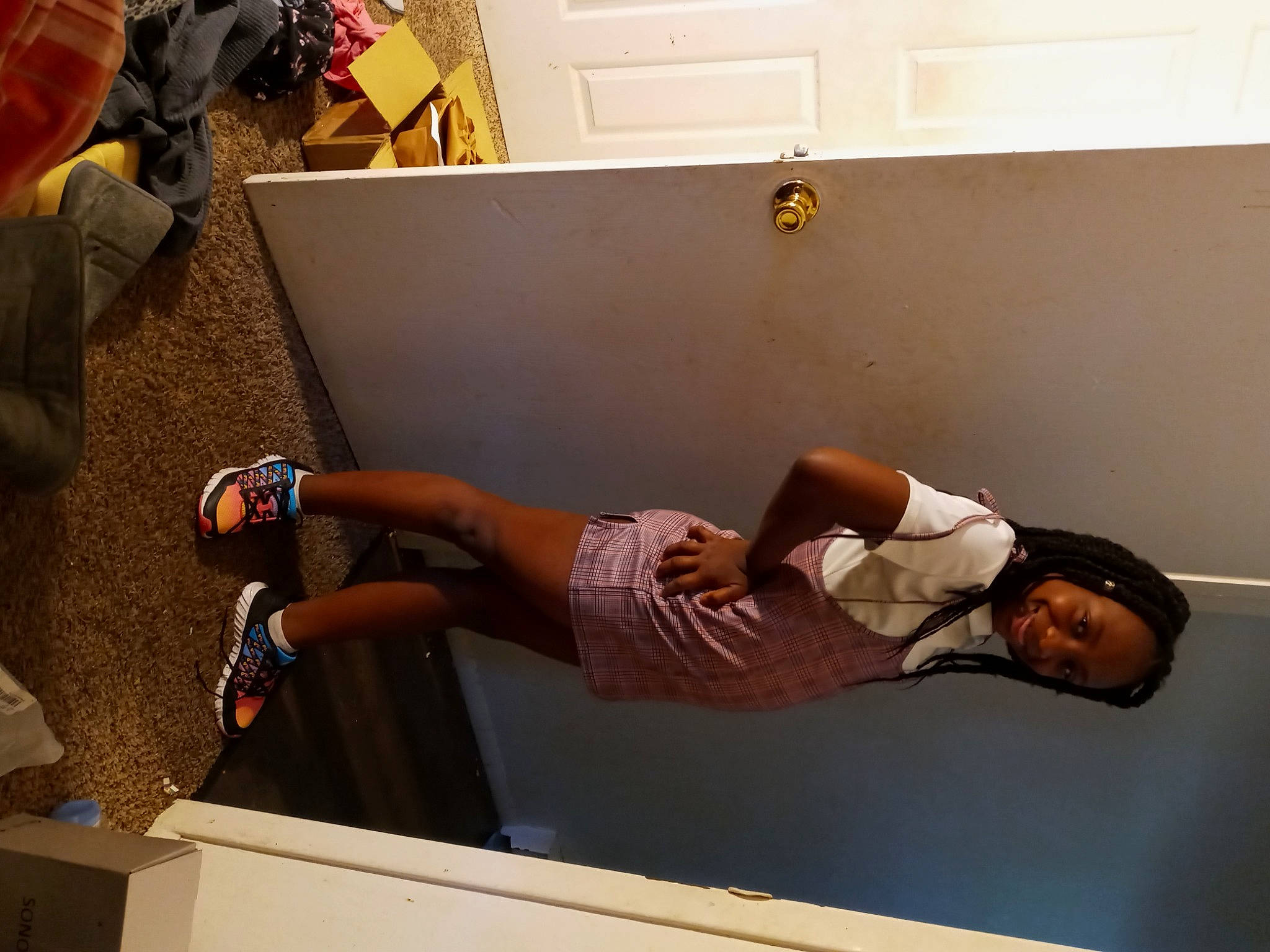 Jo' Lycia joined the competition — help win amazing prizes! balance, comfort, elbow, eyewear, flooring, fun, human_leg, joint, joy, knee, leg, leisure, person, physical_fitness, room, shoe, shorts, shoulder, sneakers, thigh