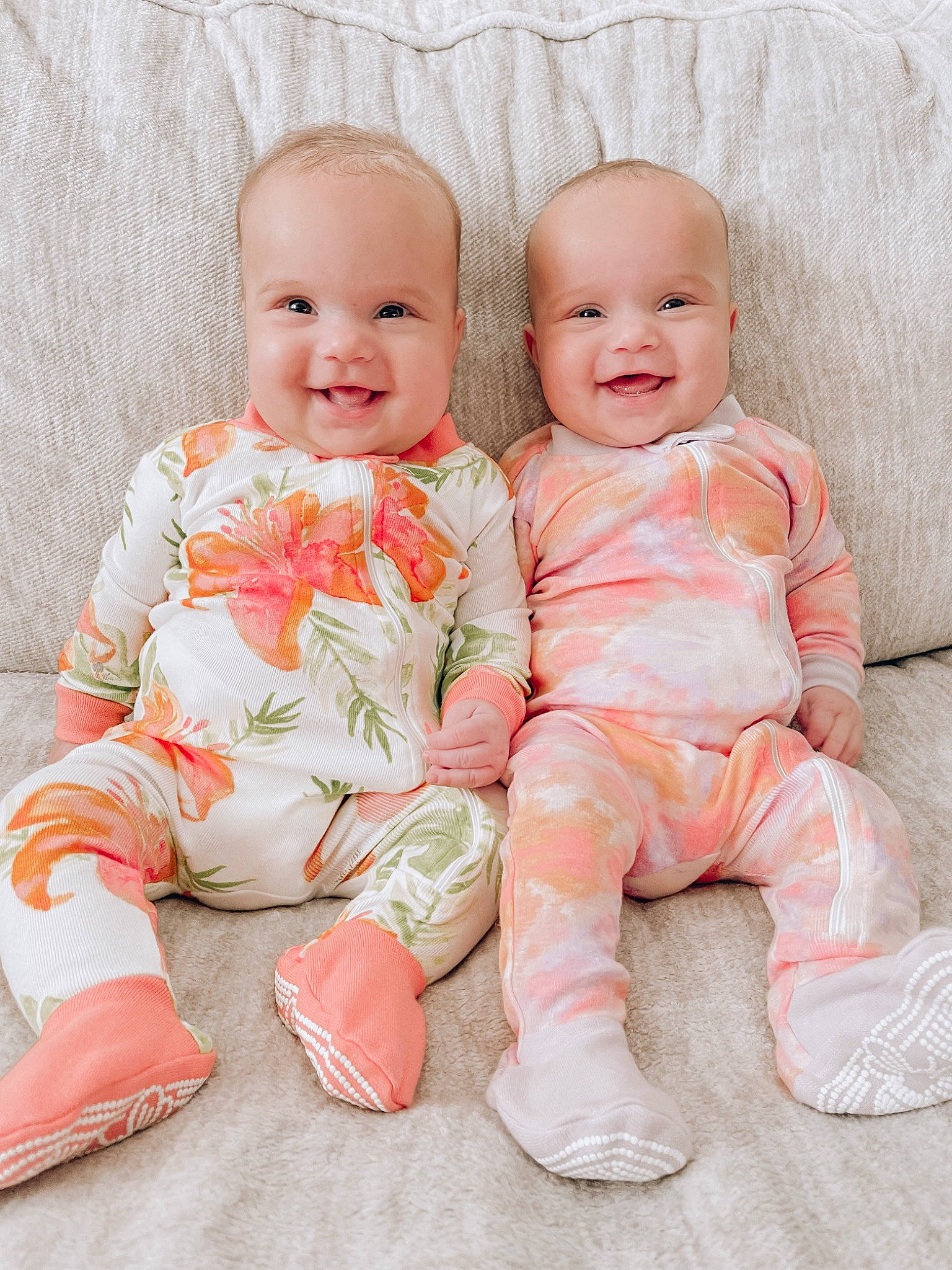 Charlie Jo Lennon Mae joined the competition — help win amazing prizes! baby, baby_toddler_clothing, cheek, child, collar, comfort, face, foot, happy, joy, pattern, peach, person, pink, portrait_photography, sitting, skin, sleeve, smile, toddler