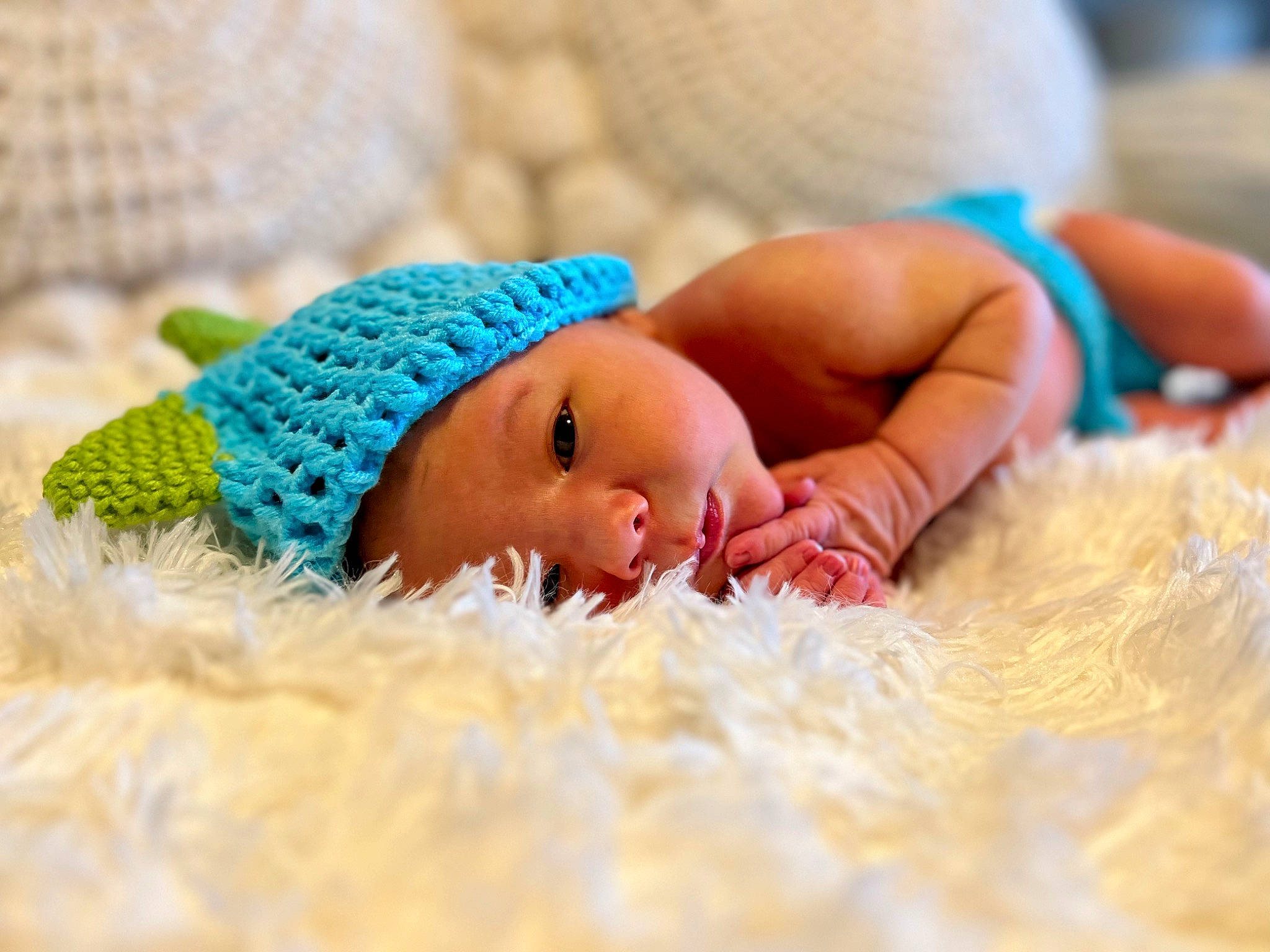 Kian joined the competition — help win amazing prizes! baby, baby_sleeping, baby_toddler_clothing, beanie, bedtime, cap, child, comfort, fashion_accessory, fur, grass, happy, headgear, headwear, knit_cap, linens, nap, person, skin, textile