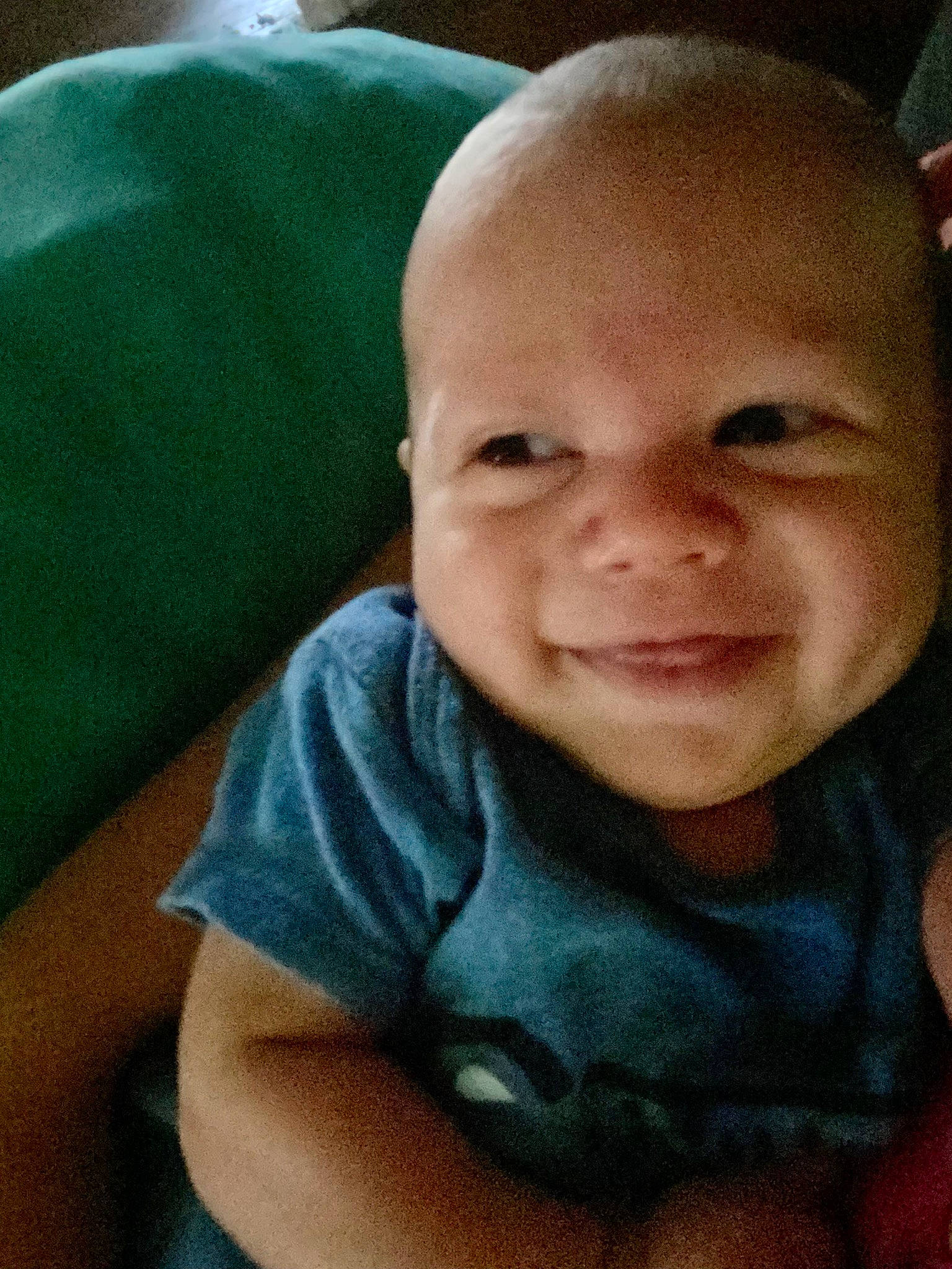 Banks is registered to the contest to win money with this photo: arm, baby, baby_toddler_clothing, cheek, cool, ear, eye, eyebrow, forehead, happy, iris, jaw, joy, lip, mouth, neck, nose, person, skin, sleeve