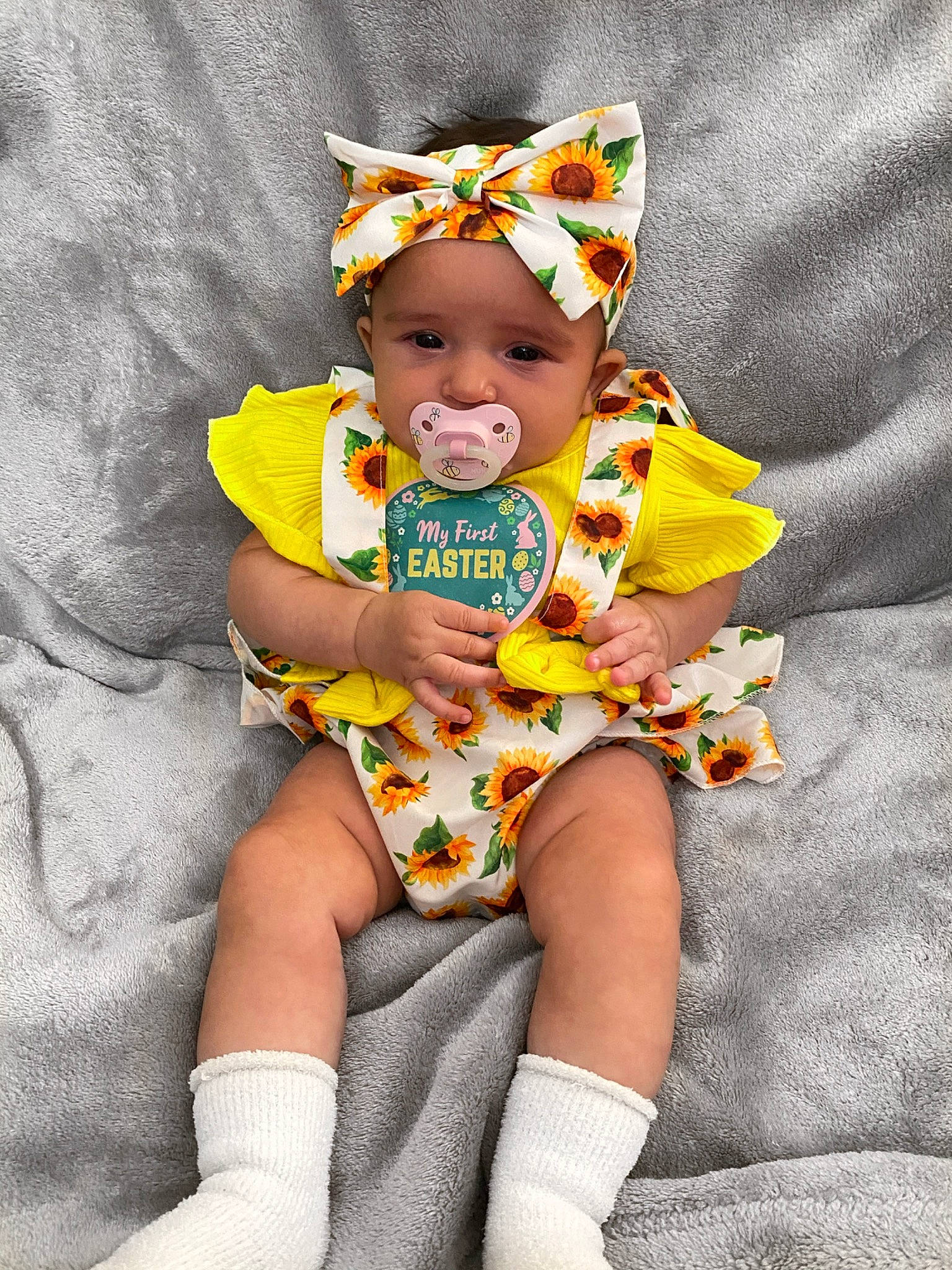 Avayah joined the competition — help win amazing prizes! baby, baby_products, baby_toddler_clothing, cap, child, comfort, costume, costume_hat, eye, fashion_accessory, fun, happy, hat, headwear, human_leg, lap, pattern, person, sleeve, sock