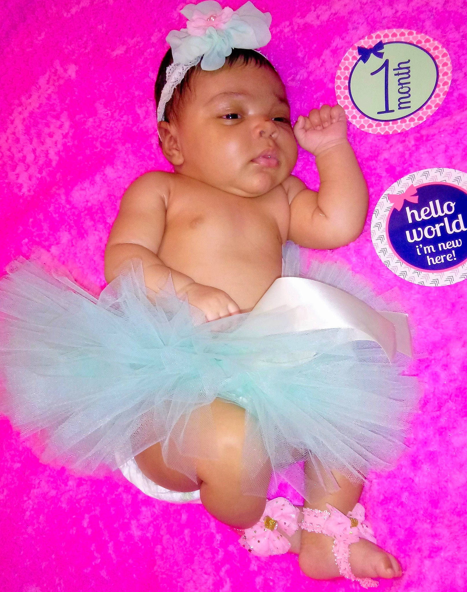Chasity joined the competition — help win amazing prizes! ballet_tutu, child, costume, dance_dress, girl, hair_accessory, happiness, infant, magenta, person, pink, smile, toddler