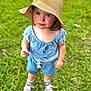 Jessica is registered to the contest to win money with this photo: blue_eyes, blue_shirt, child, cute, daylight, grass, hat, innocent, nature, outdoor, playful, portrait, rosy_cheeks, shorts, sneakers, standing, summer, sunhat, toddler, young_child