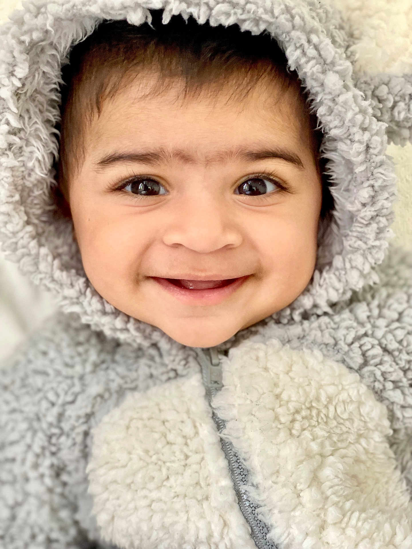 Thaba joined the competition — help win amazing prizes! baby, child, smiling, face, hoodie, fuzzy_clothing, cute, portrait, closeup, young_child, infant, warm_clothing, cozy, happy, eyes, skin, expression, zipped_jacket, fluffy, baby_fashion