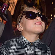 Ethan joined the competition — help win amazing prizes! cool, event, eyewear, fashion_accessory, fun, girl, glasses, music_artist, product, socialite, sunglasses, vision_care