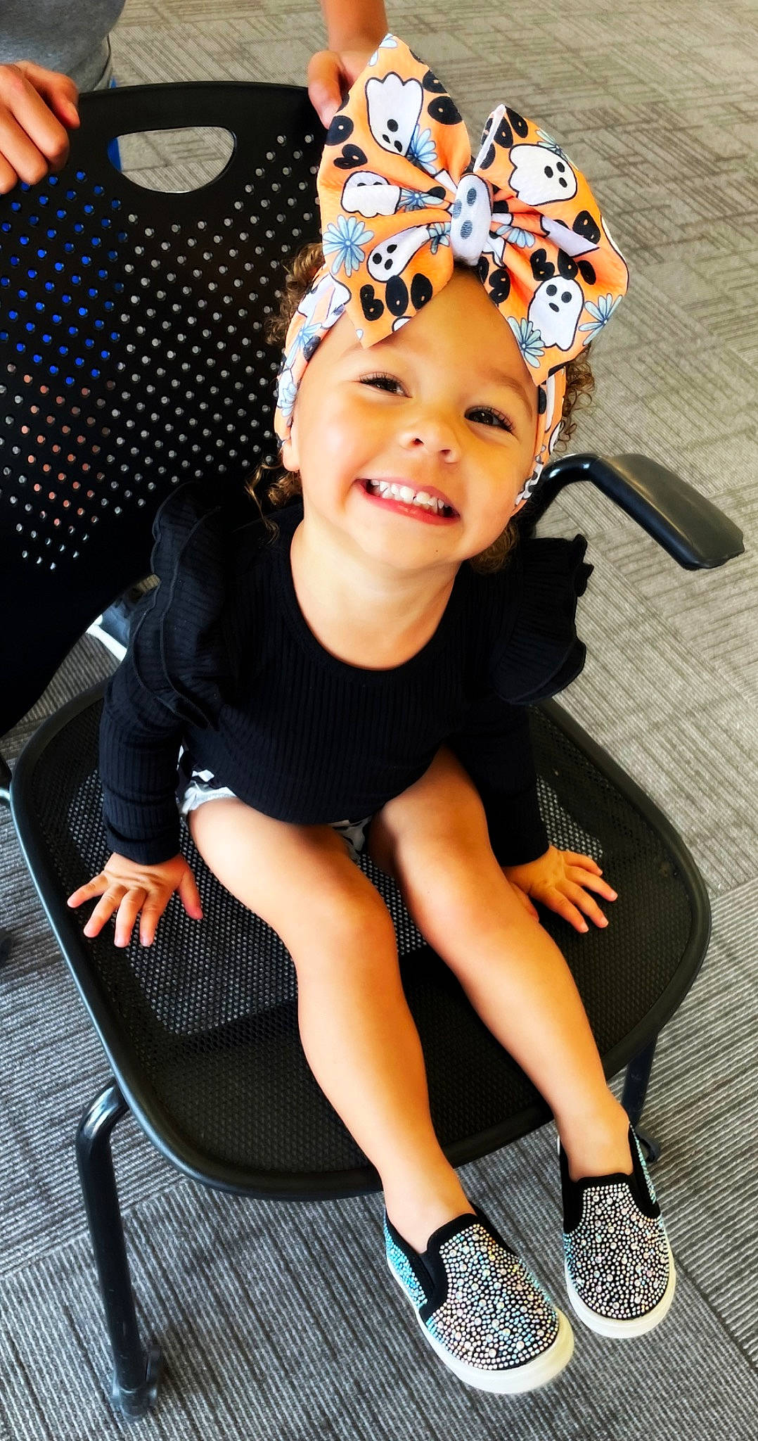 Kayzley joined the competition — help win amazing prizes! baby_toddler_clothing, bicycle_helmet, black, cap, child, costume_hat, electric_blue, event, flash_photography, happy, headband, headpiece, headwear, jewellery, joy, person, personal_protective_equipment, shoe, smile, sneakers