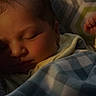 Emiliano joined the competition — help win amazing prizes! baby, sleeping, newborn, infant, portrait, face, closed_eyes, blanket, blue_blanket, bed, bedding, cozy, indoors, resting, peaceful, child, head, soft_lighting, closeup, home