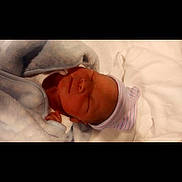 Zaedyn is registered to the contest to win money with this photo: newborn, baby, sleeping, blanket, hat, hospital, infant, soft, resting, child, wrapped, peaceful, clothing, person, portrait, bed, white, blue, cute, young
