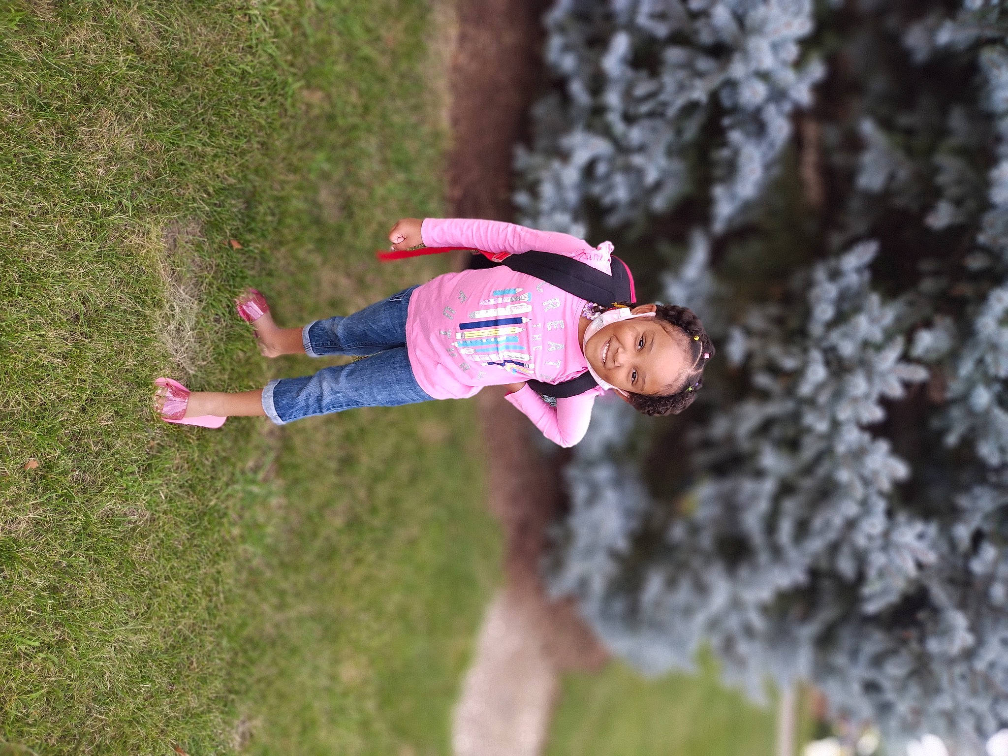 Kamari'Ya joined the competition — help win amazing prizes! adventure, child, fun, grass, happy, hat, joy, leaf, leisure, people_in_nature, person, plant, recreation, smile, sunglasses, tree