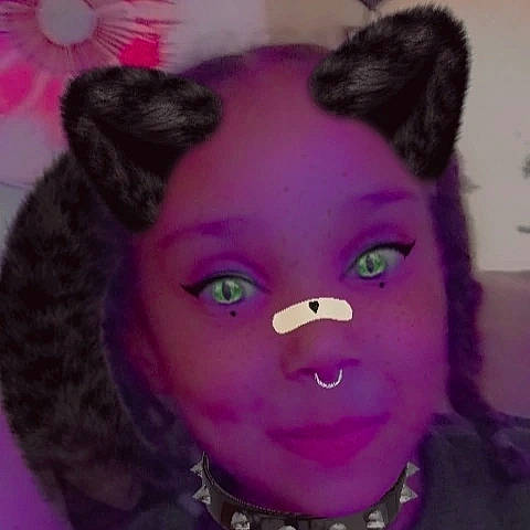 Kamari'Ya is registered to the contest to win money with this photo: black_hair, cheek, doll, ear, eyelash, fashion_accessory, forehead, happy, iris, jaw, lace_wig, lip, long_hair, magenta, nose, person, pink, purple, selfie, toy