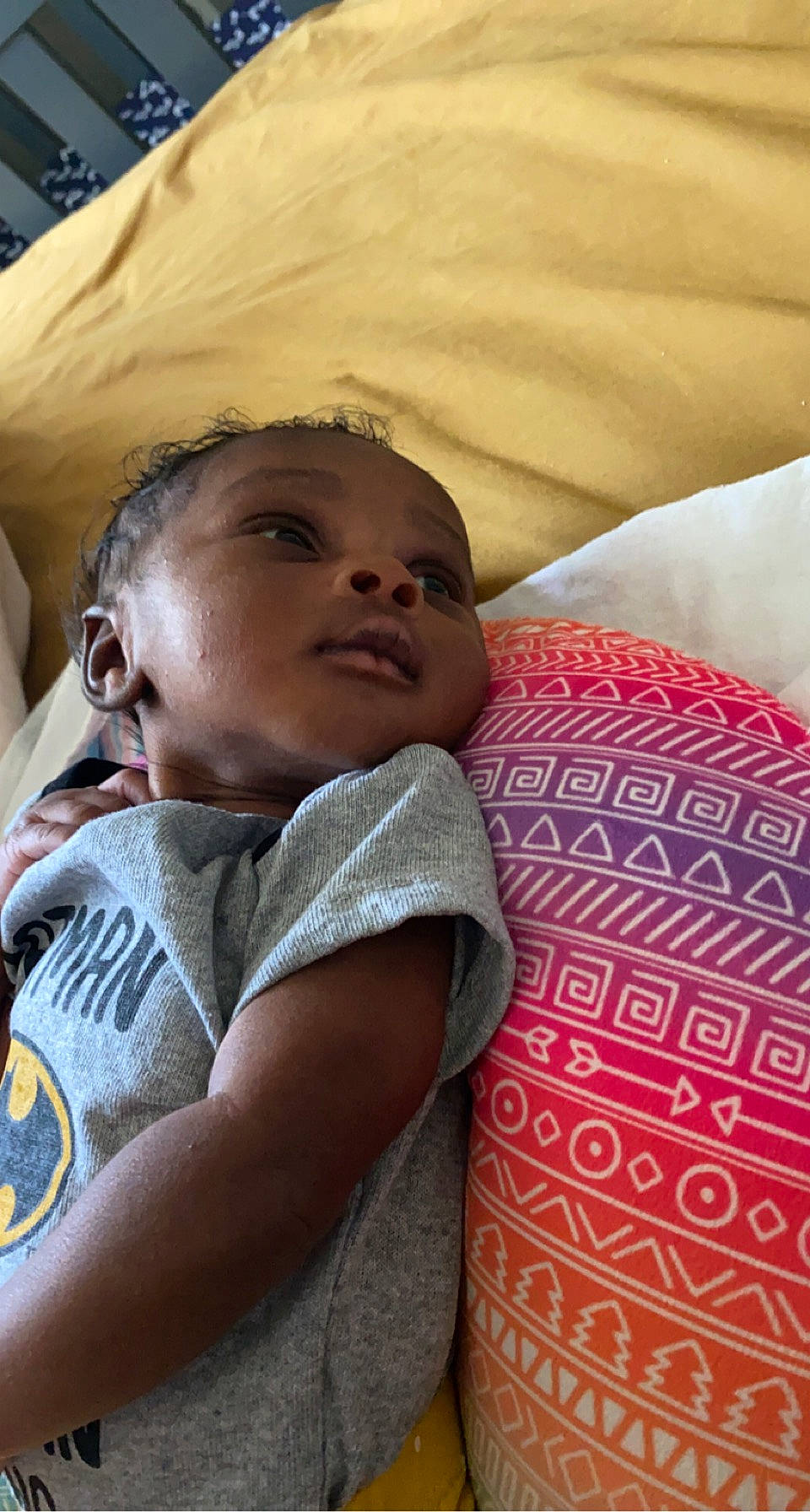 Jesiah joined the competition — help win amazing prizes! baby, cheek, child, chin, comfort, eyebrow, face, facial_expression, forehead, fun, hairstyle, happy, linens, lip, mouth, nose, person, skin, textile, toddler