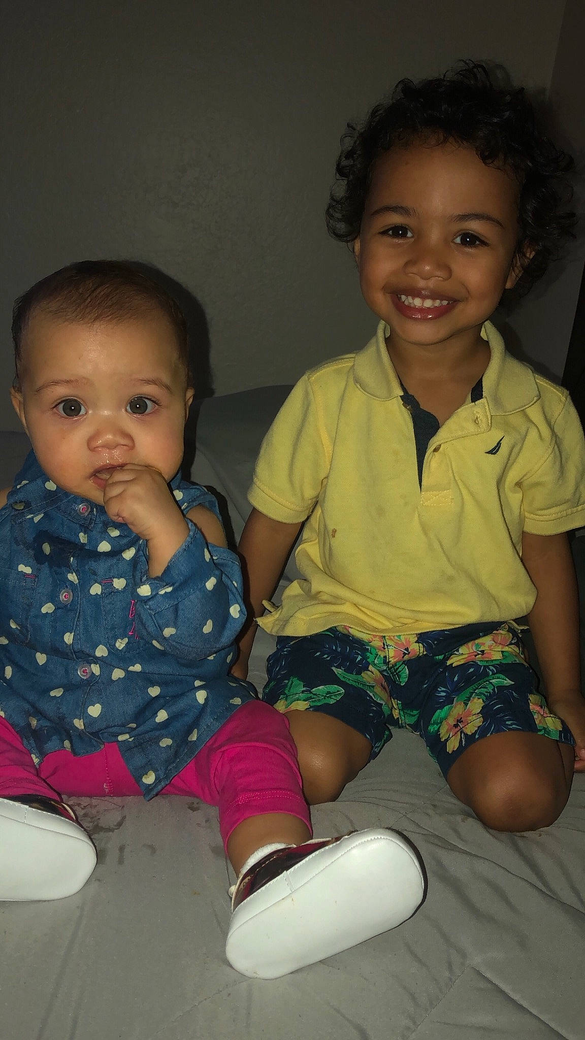 Jayceon is registered to the contest to win money with this photo: adaptation, baby, cheek, child, daughter, eye, face, fun, head, iris, joy, person, play, sibling, sitting, skin, smile, toddler