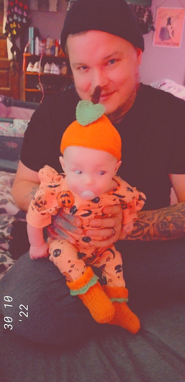 Averie joined the competition — help win amazing prizes! baby, baby_toddler_clothing, cheek, child, event, face, finger, fun, fur, happy, hat, head, headwear, joy, muscle, orange, peach, person, pink, skin