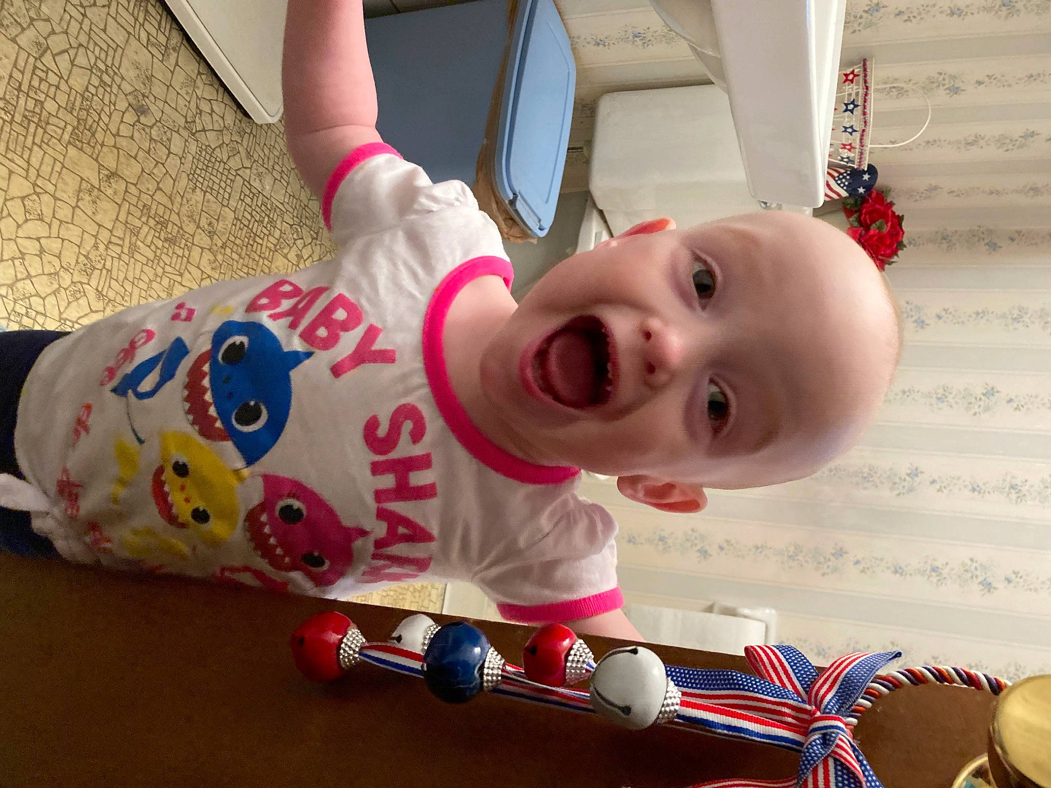 Helena joined the competition — help win amazing prizes! baby, baby_playing_with_toys, baby_products, baby_toddler_clothing, baby_toys, cheek, child, event, flooring, fun, happy, human_body, laptop, person, pink, play, skin, smile, toddler, toy