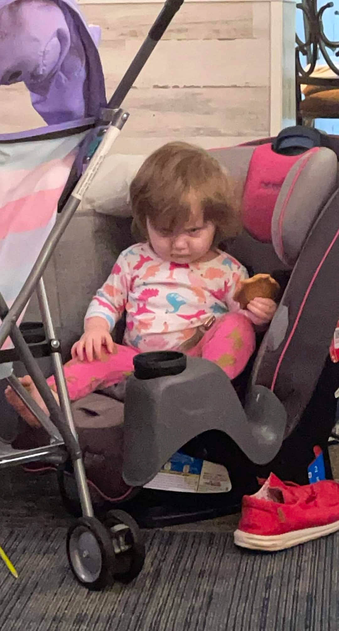 Jolene joined the competition — help win amazing prizes! auto_part, baby, baby_carriage, baby_products, baby_toddler_clothing, child, comfort, fun, lap, leisure, motor_vehicle, person, product, public_space, recreation, sitting, sneakers, tire, toddler, vacation