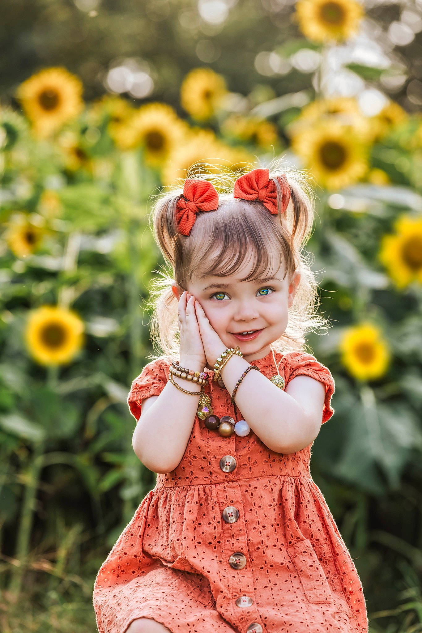 Shayleigh is registered to the contest to win money with this photo: annual_plant, baby_toddler_clothing, child, fawn, floral_design, flower, flowering_plant, grass, happy, head, headgear, joy, pattern, peach, people_in_nature, person, petal, plant, smile, spring
