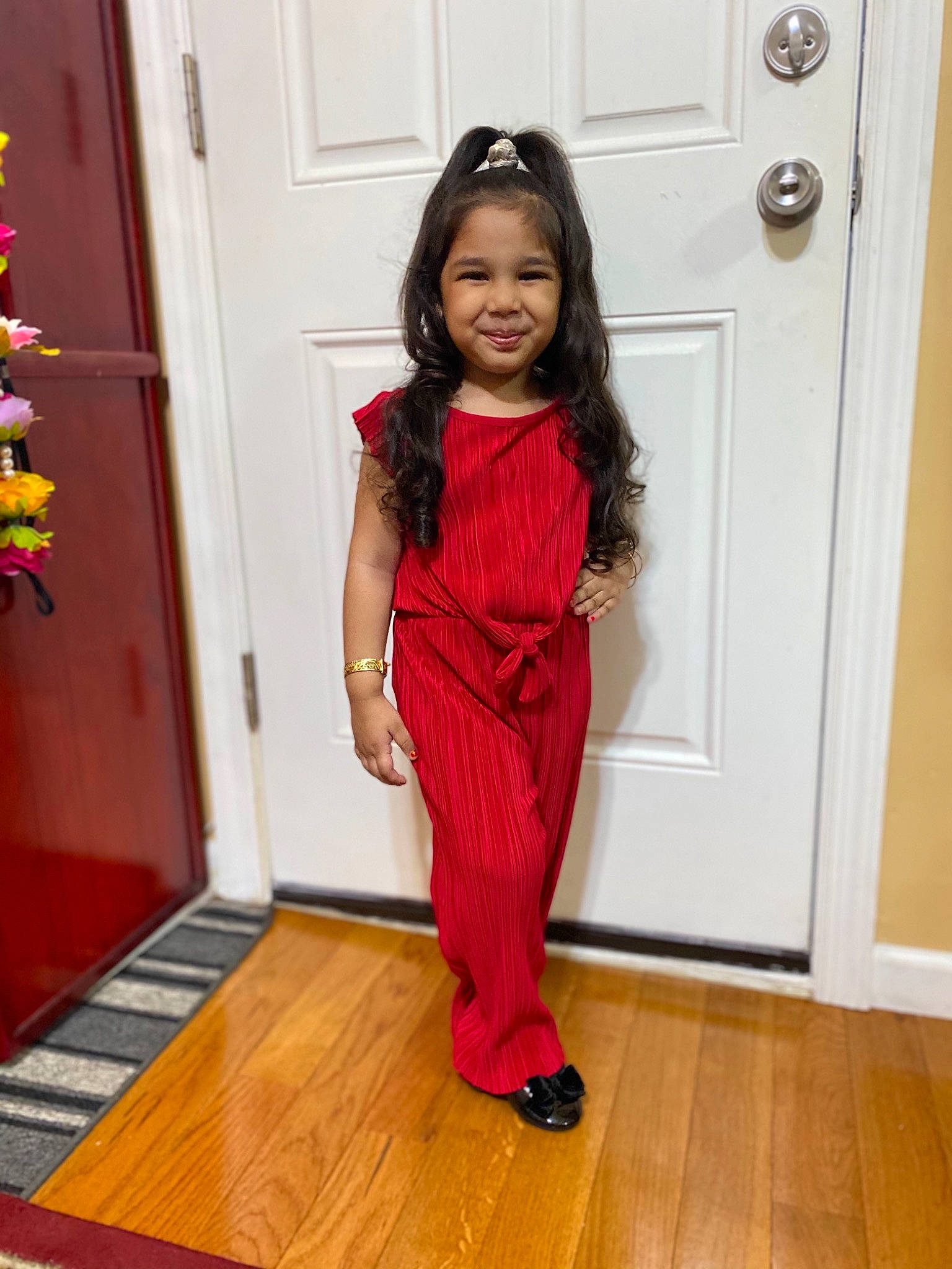 Naina joined the competition — help win amazing prizes! door, face, fashion_design, floor, flooring, flower, happy, hardwood, joy, laminate_flooring, magenta, person, pink, plant, sleeve, smile, street_fashion, thigh, trunk, waist